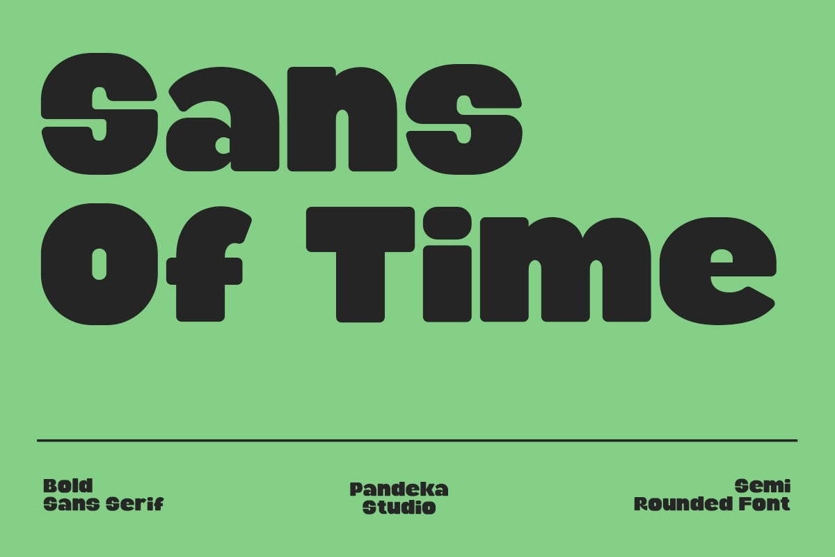 Sardin - Bold Rounded Sans Serif Font