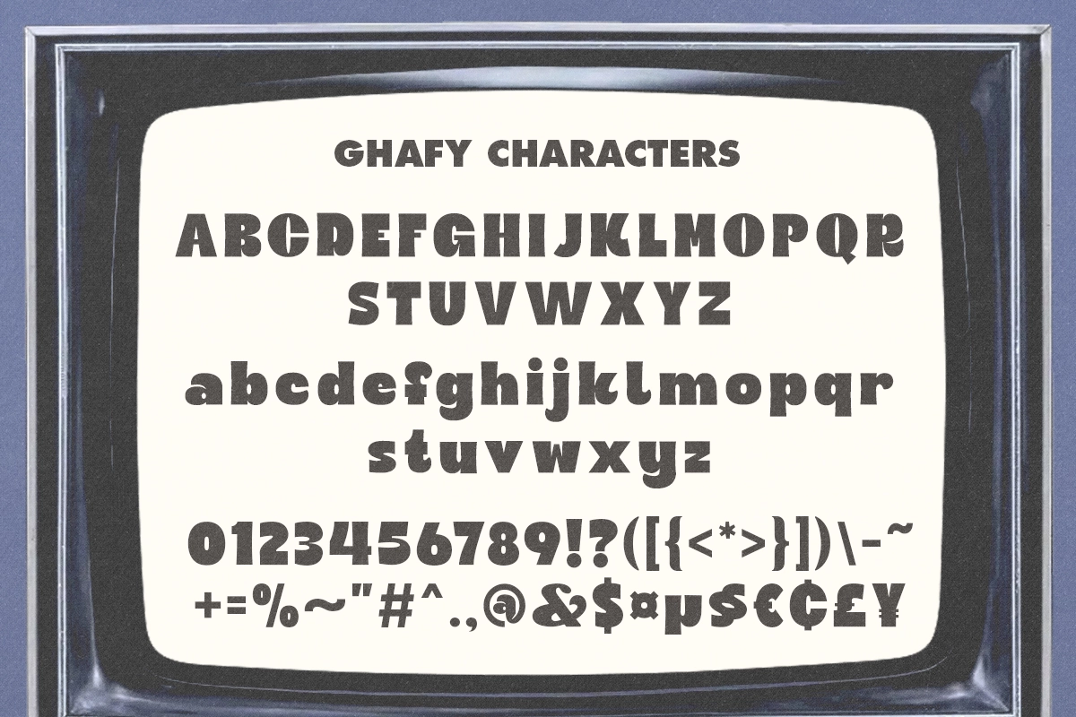 Ghafy - Retro Chunky Font