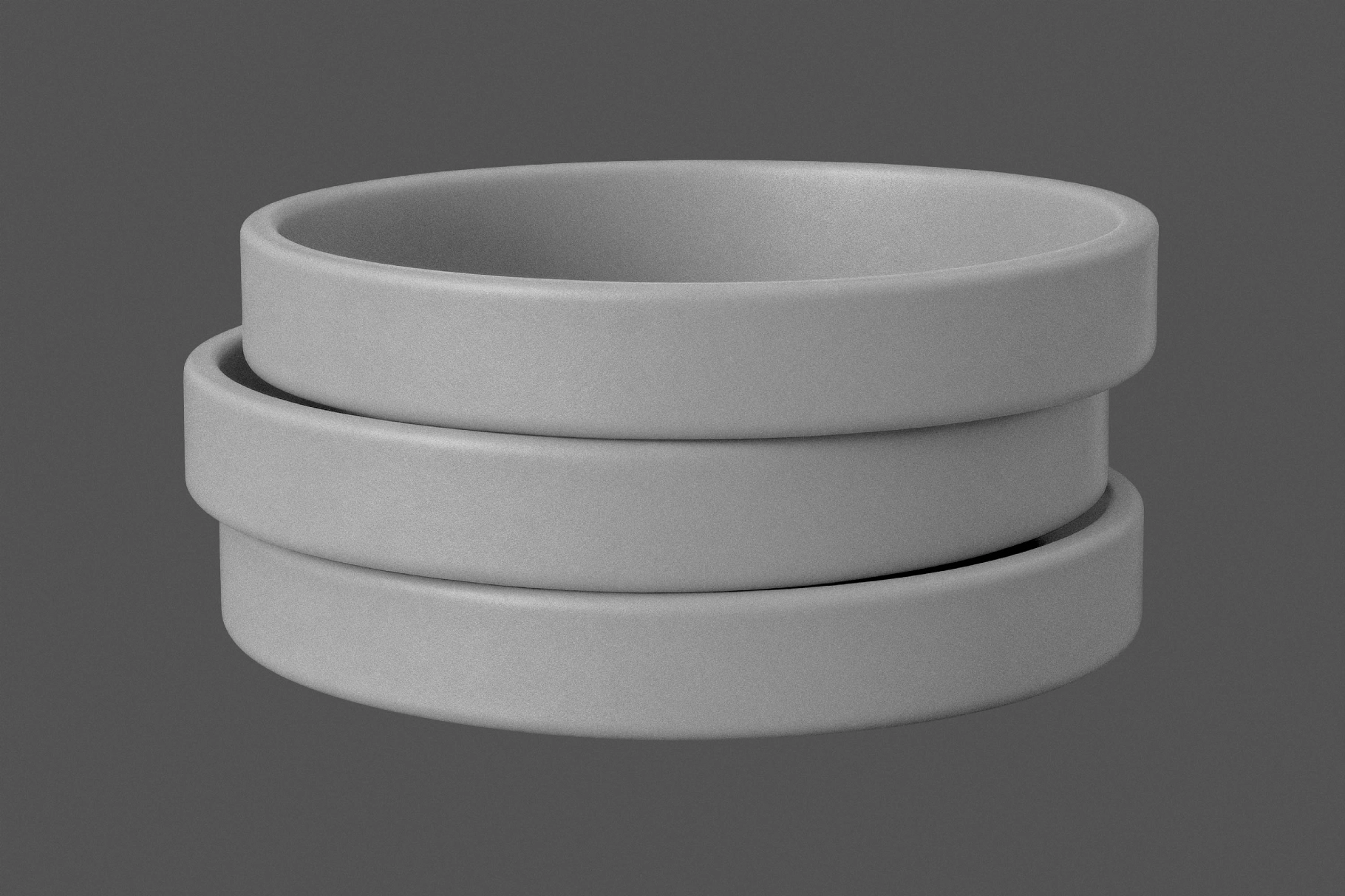 Stacked Rubber Wristbands Mockup