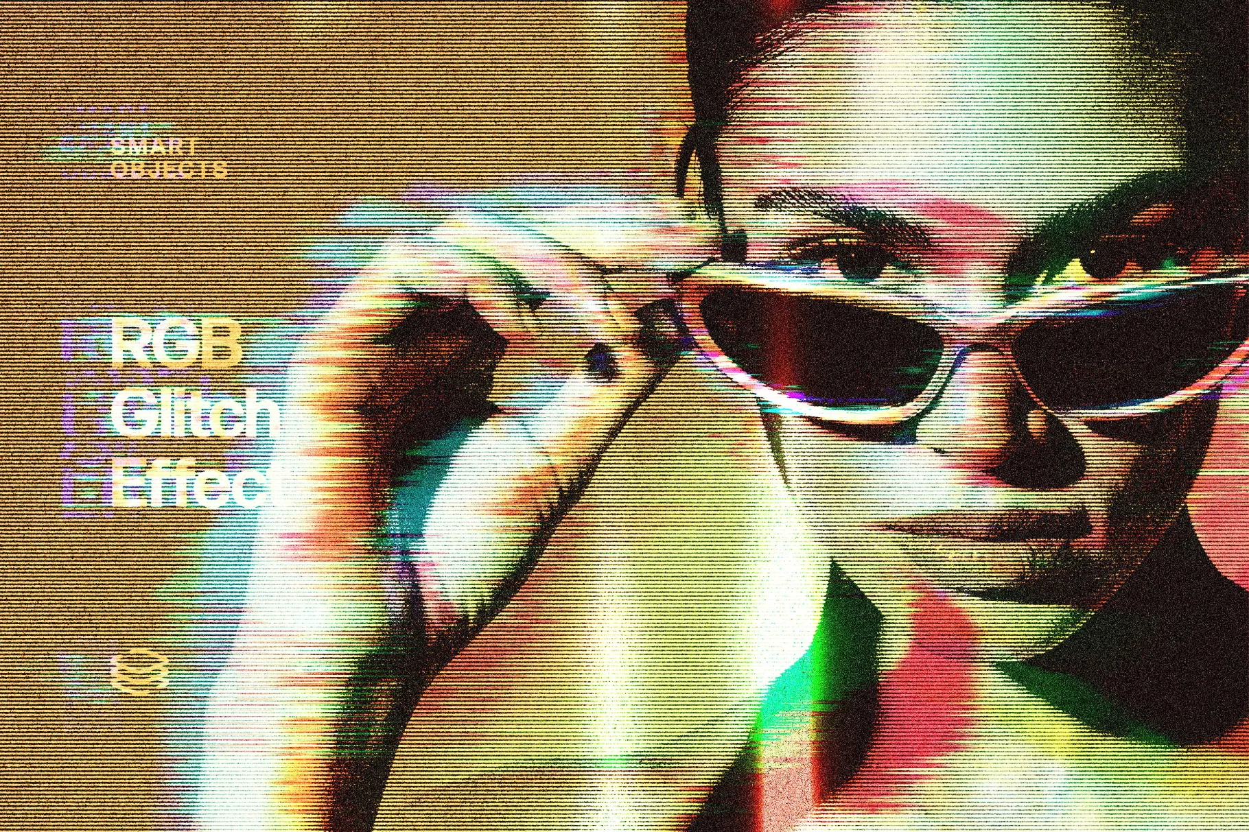 RGB Glitch Photo Effect