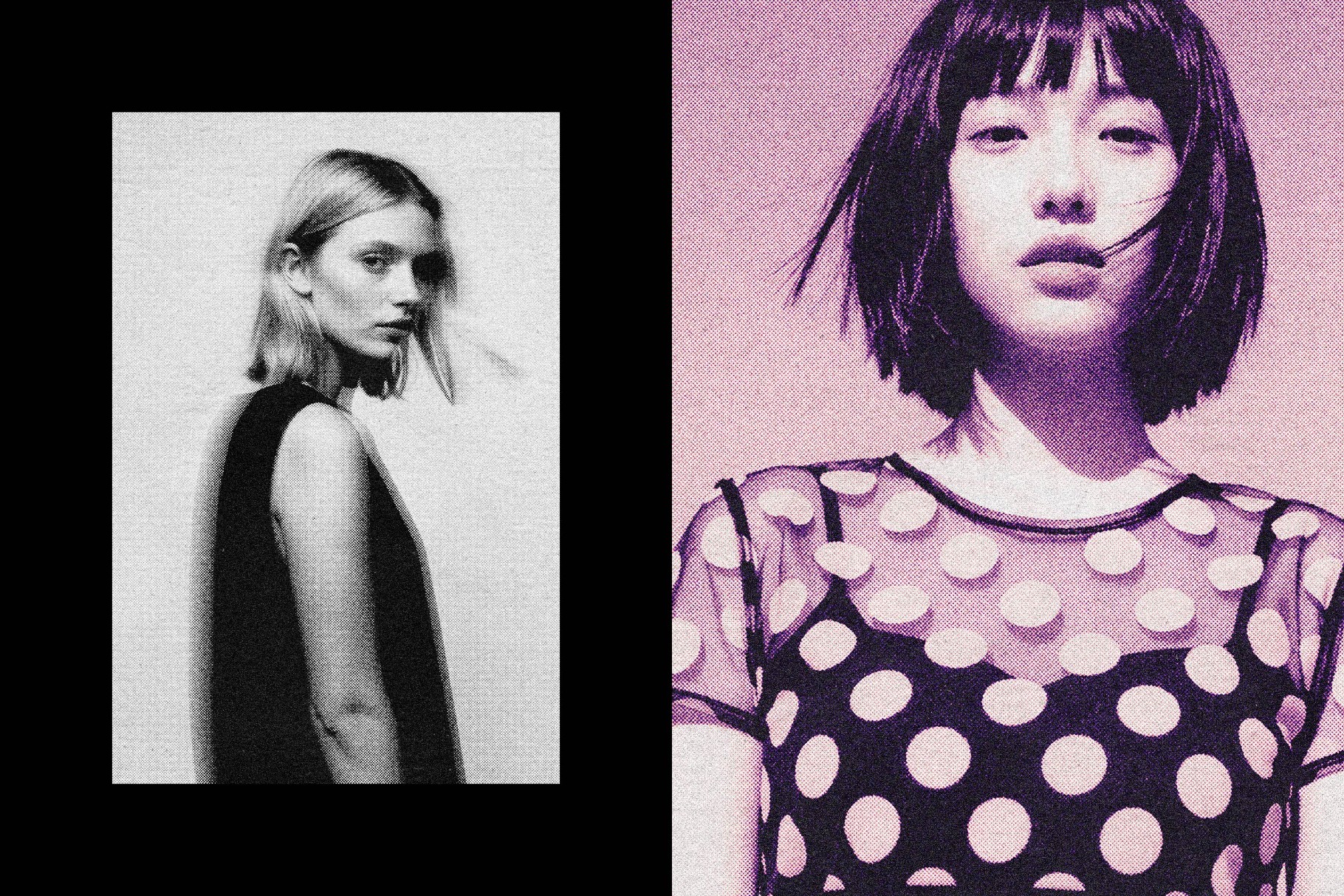 Grainy Halftone Print Photo Effect