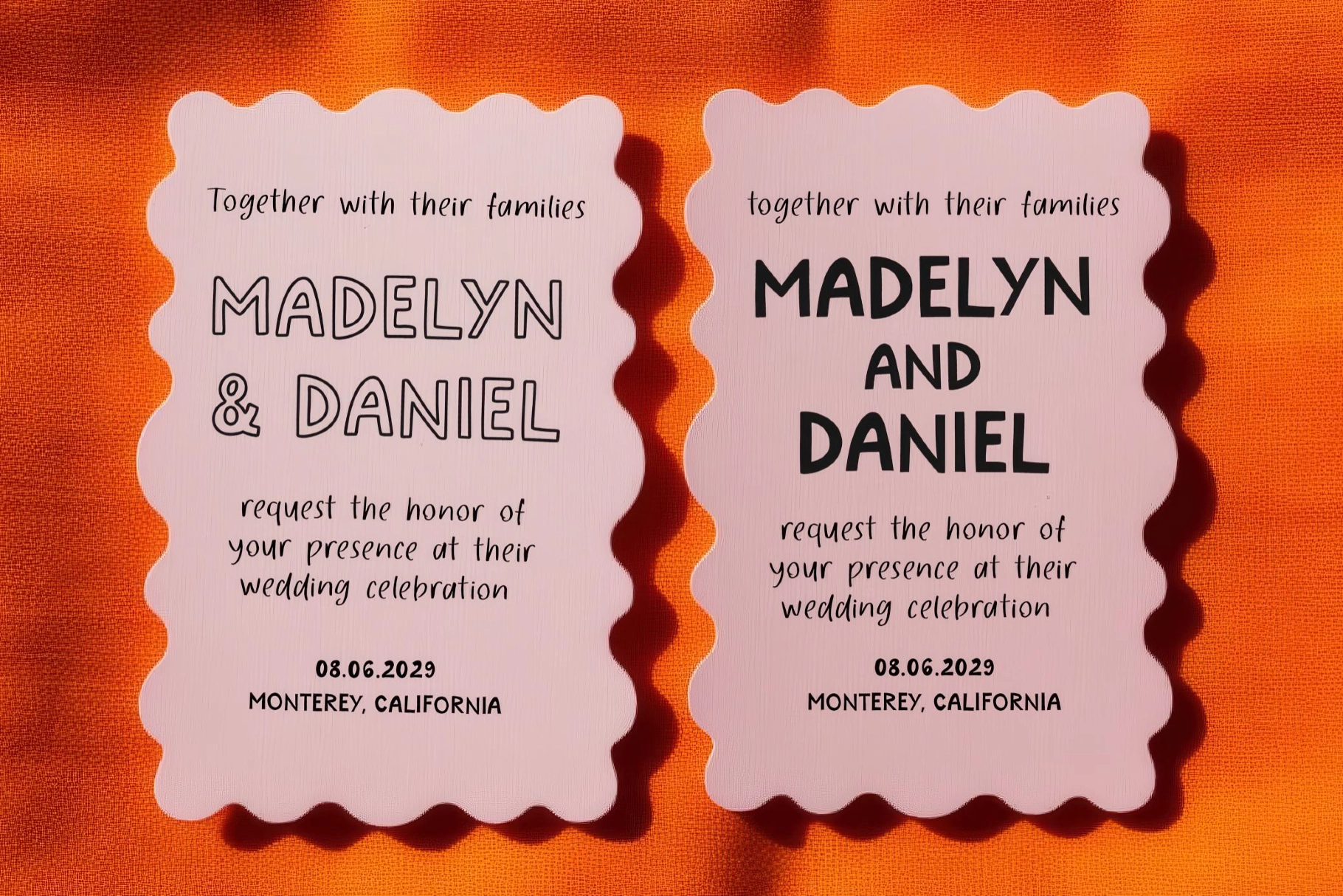 Faded Blue Jeans: Handwritten Sans Outline Display