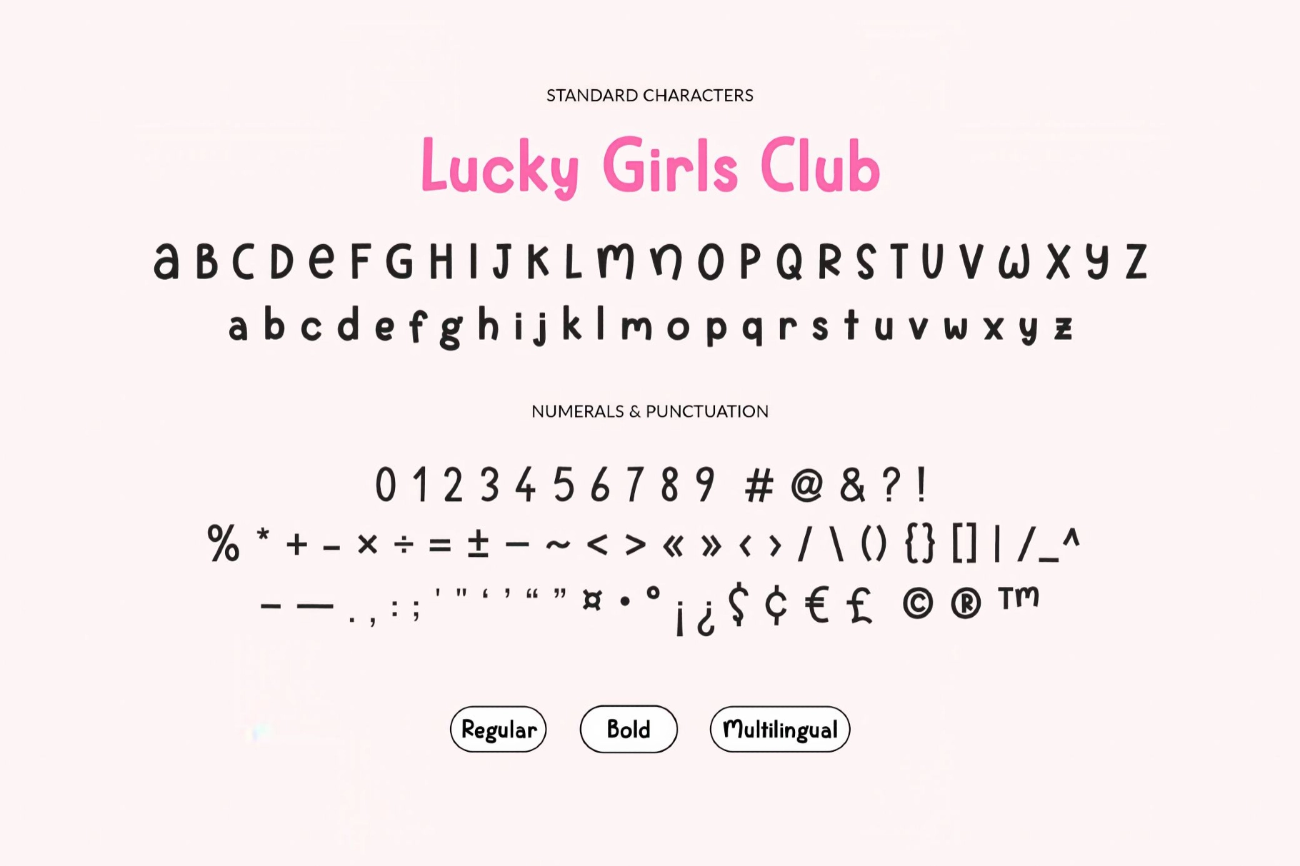 Lucky Girls Club Handwritten Sans