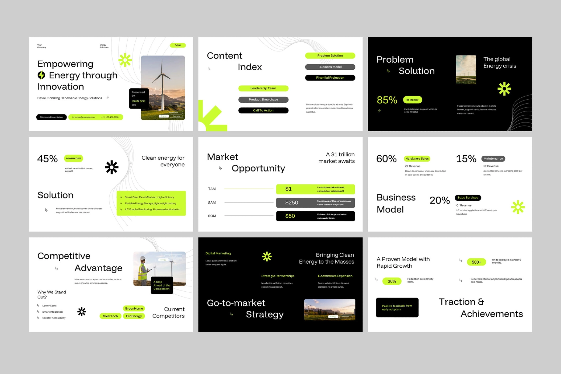 Energy Solution Keynote Template