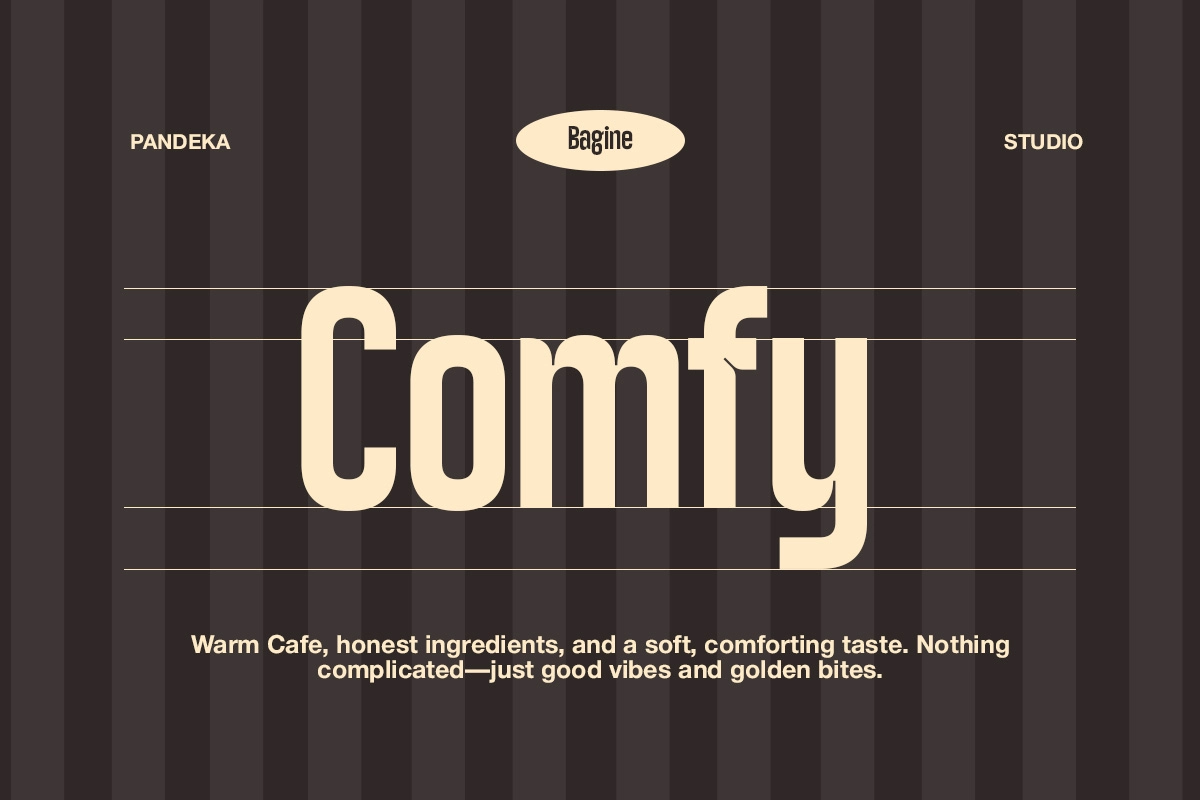 Bagine - Bold Condensed Cafe Font