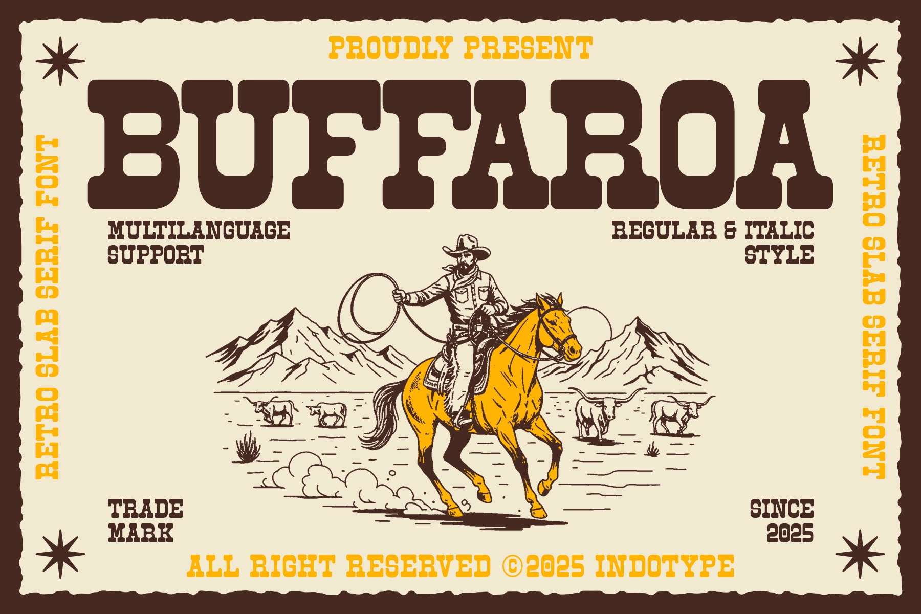 Buffaroa - Slab Serif Typeface
