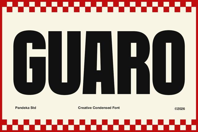 Guaro - Bold Sport Condensed Font