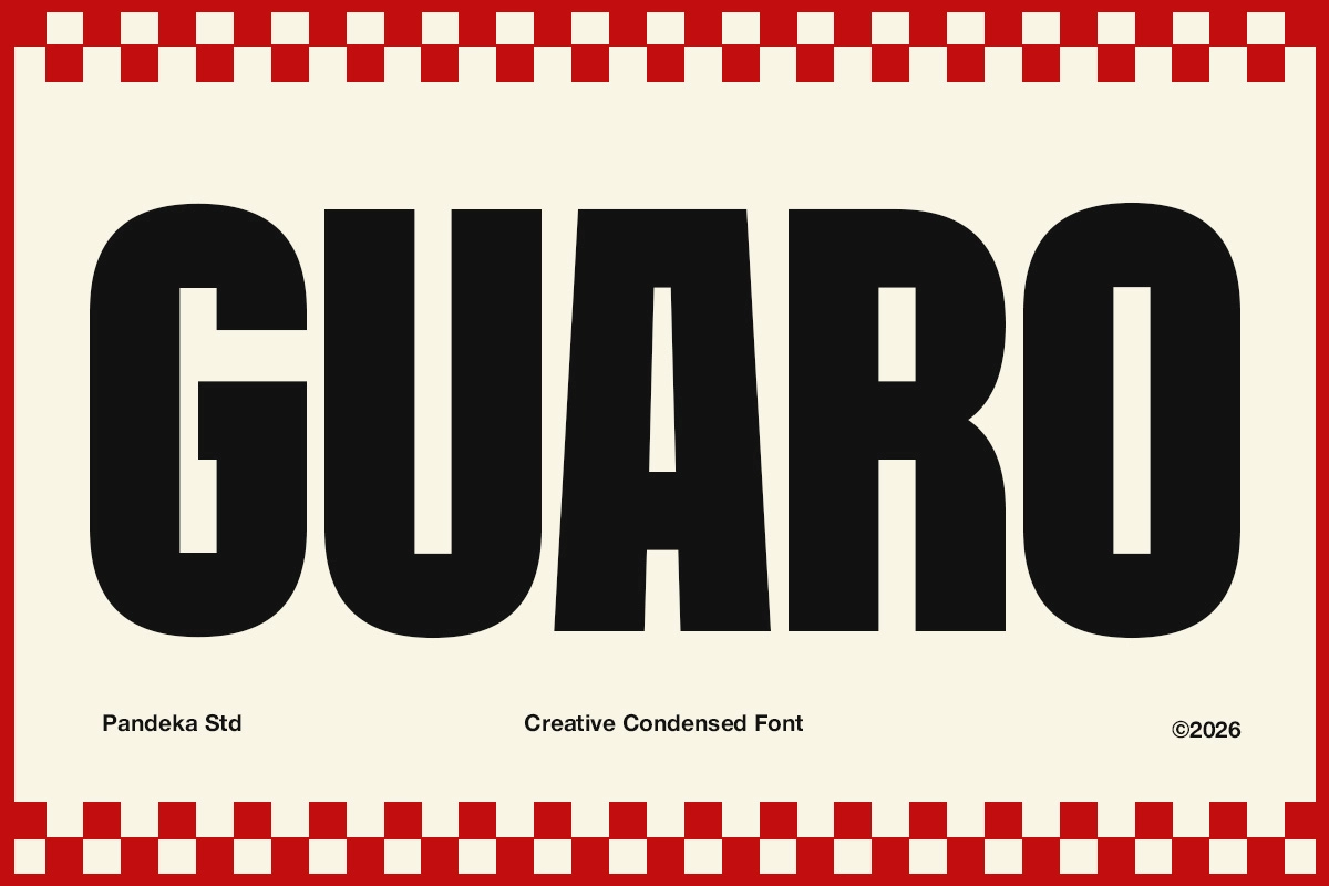 Guaro - Bold Sport Condensed Font