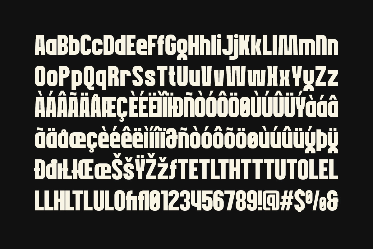Guaro - Bold Sport Condensed Font