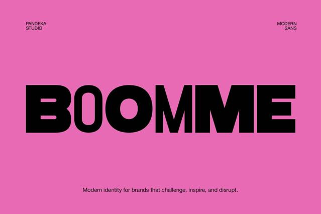Boomme - Bold Geometric Display Font