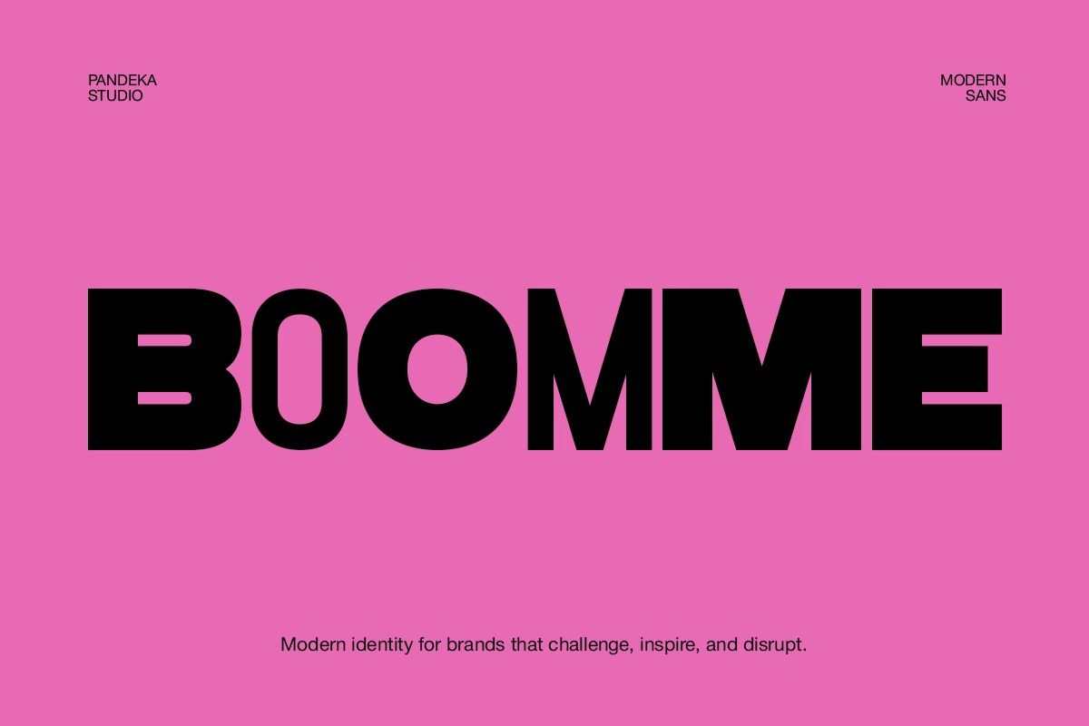 Boomme - Bold Geometric Display Font