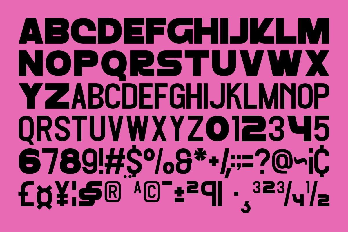 Boomme - Bold Geometric Display Font