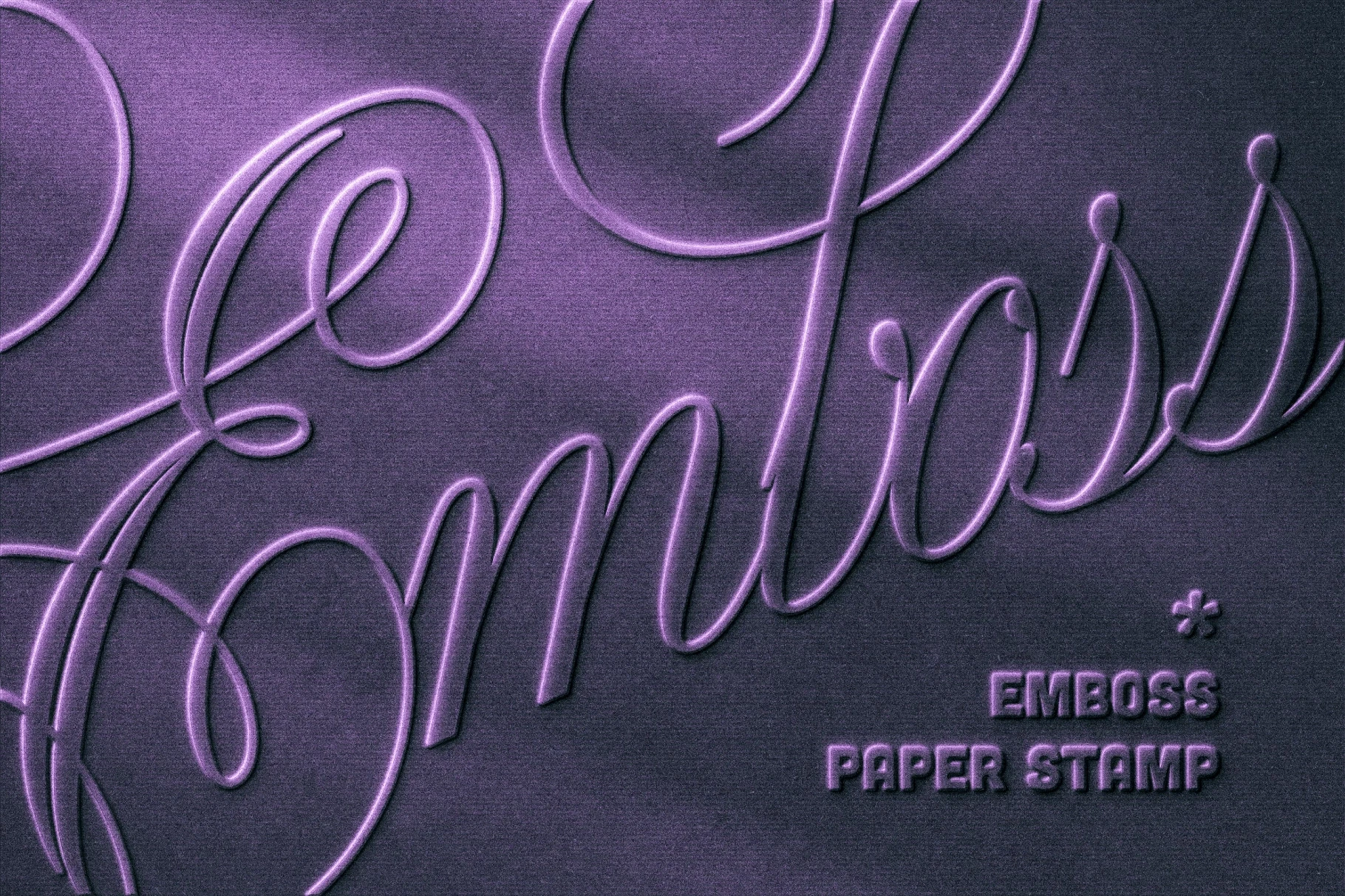 Embossed Color Paper Text Effect