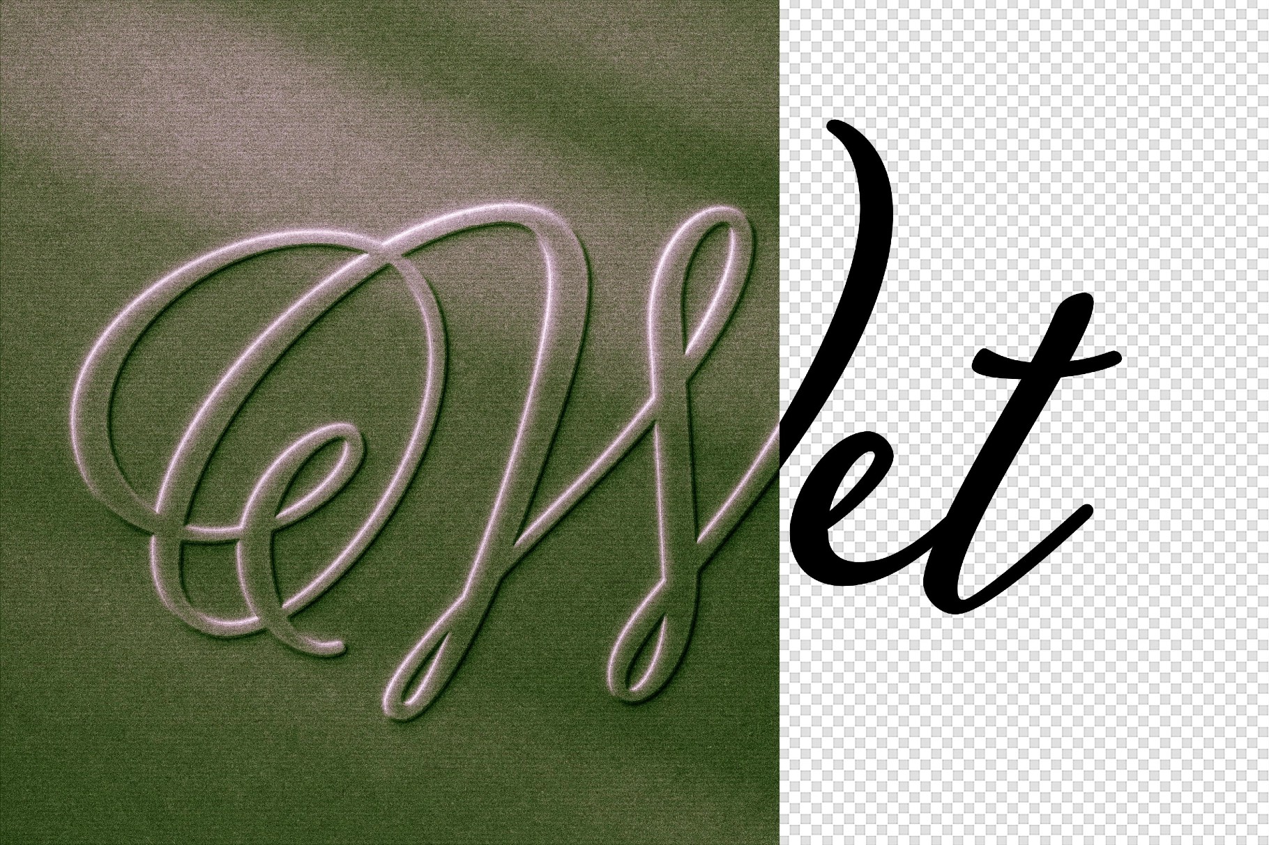 Embossed Color Paper Text Effect