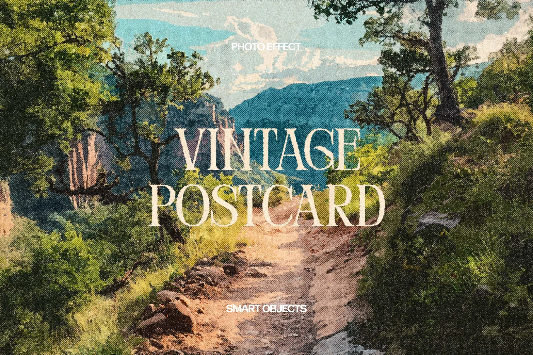 Vintage Postcard Photo Effect