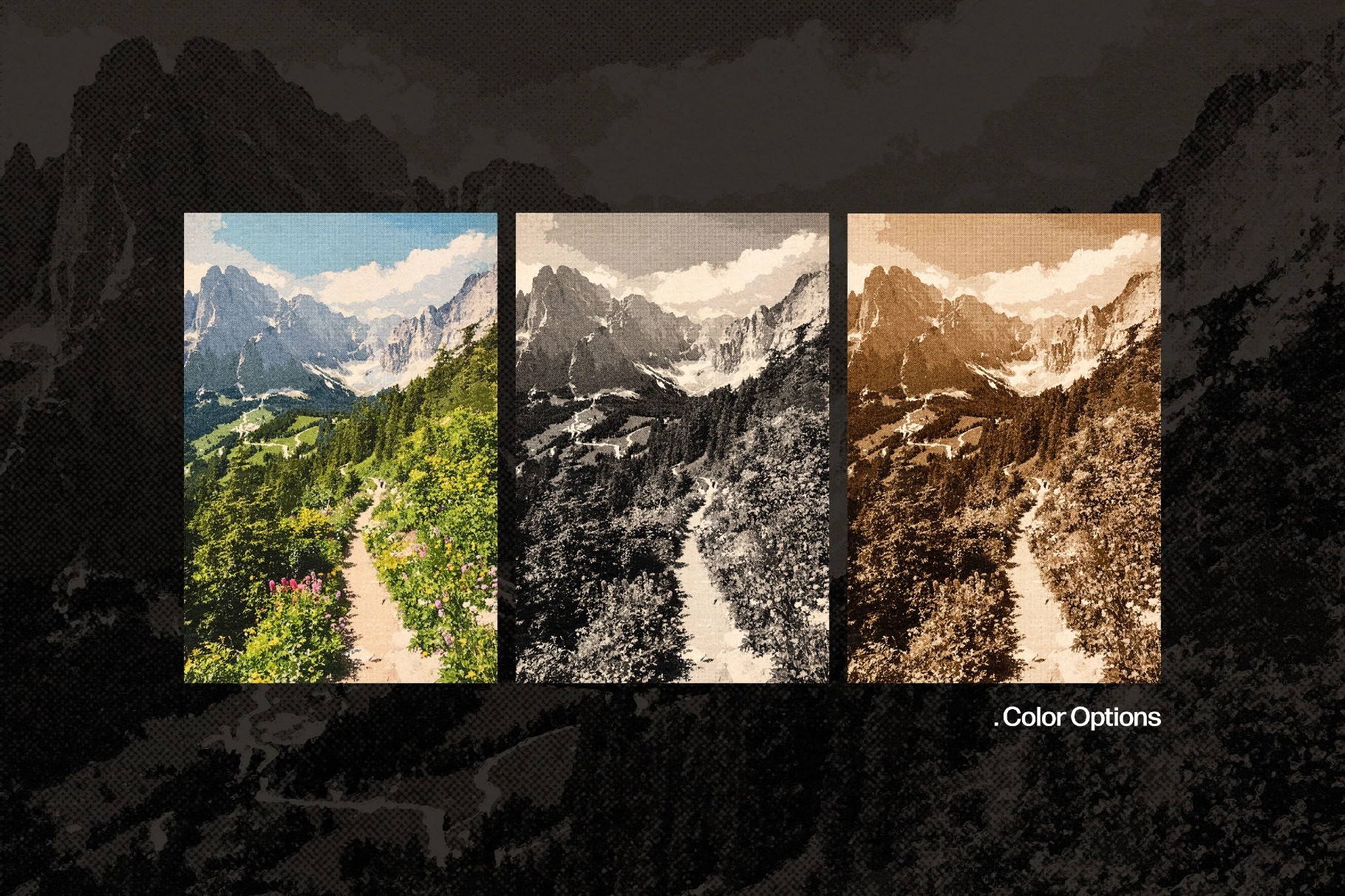Vintage Postcard Photo Effect