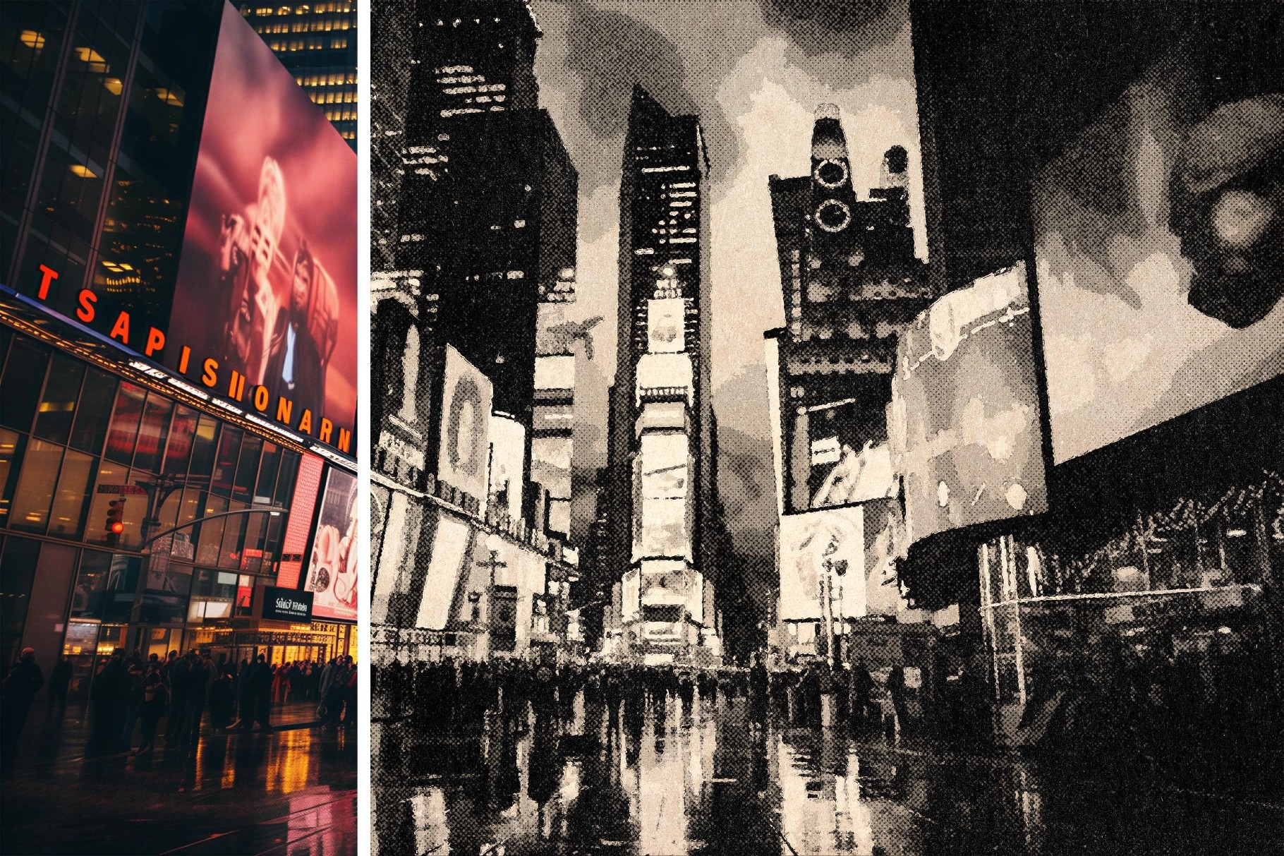 Vintage Postcard Photo Effect