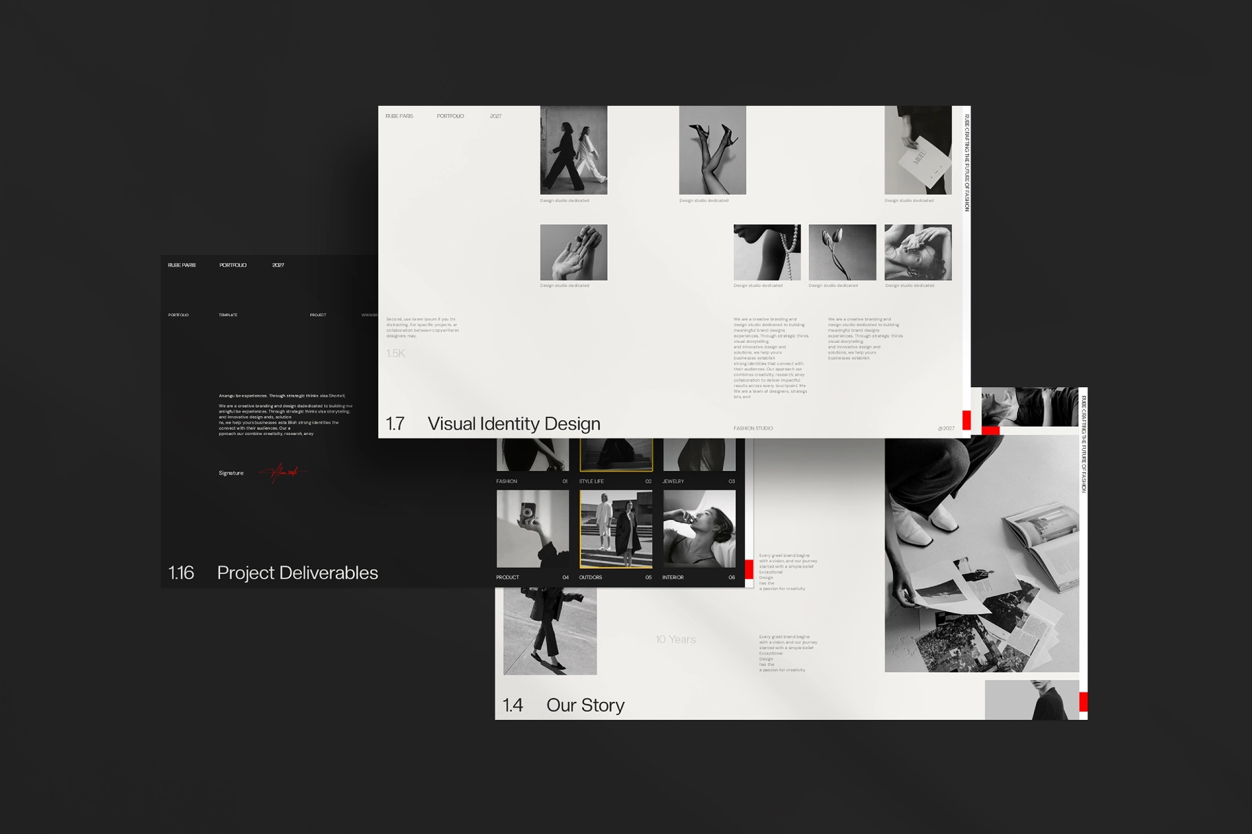 RUBE - Fashion Portfolio Presentation Template