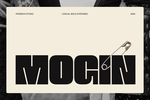 Mogin - Bold Extended Display Font