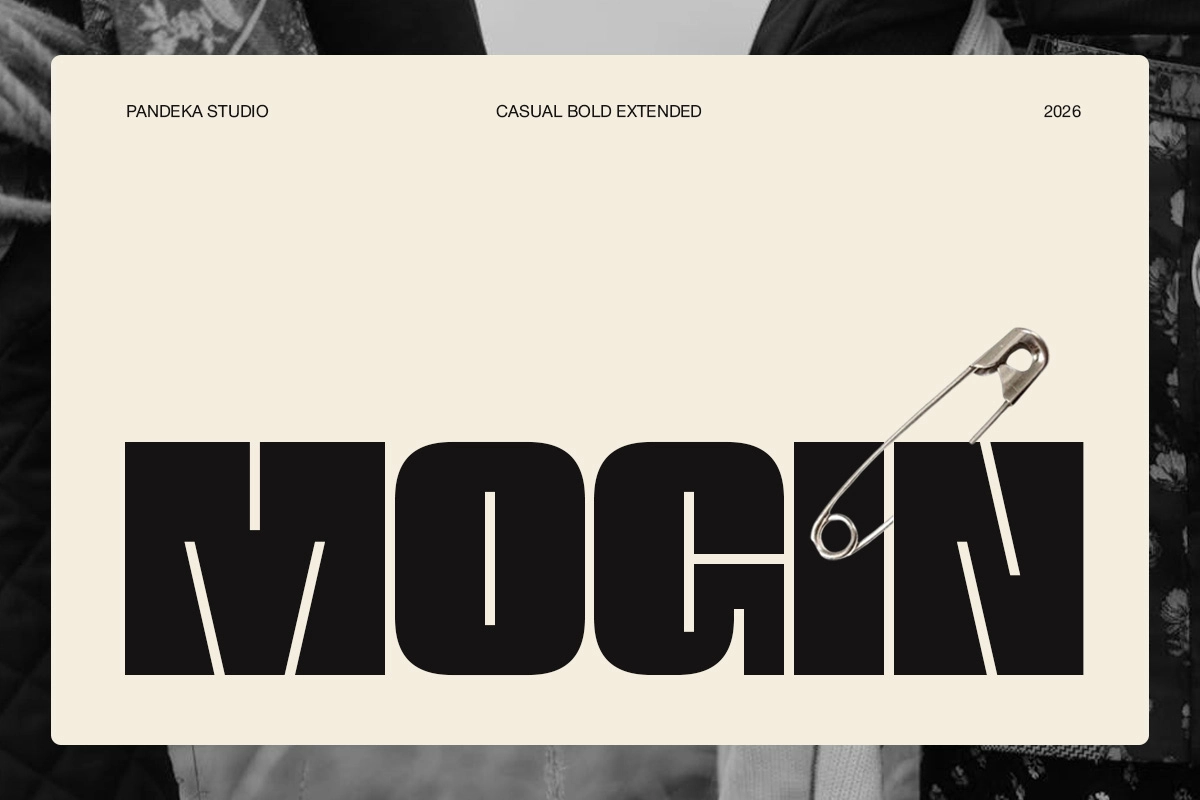 Mogin - Bold Extended Display Font
