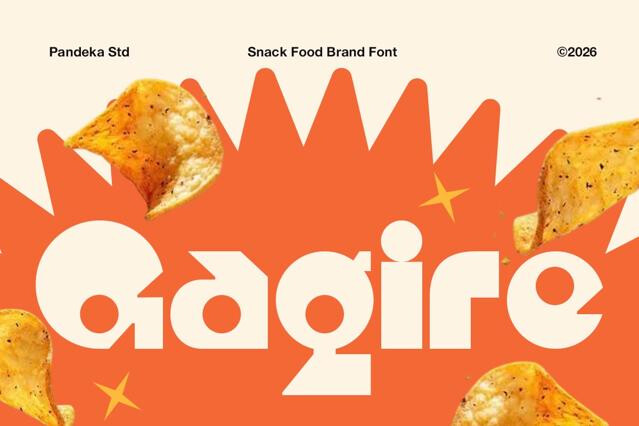Gagire - Playful Chunky Food Font