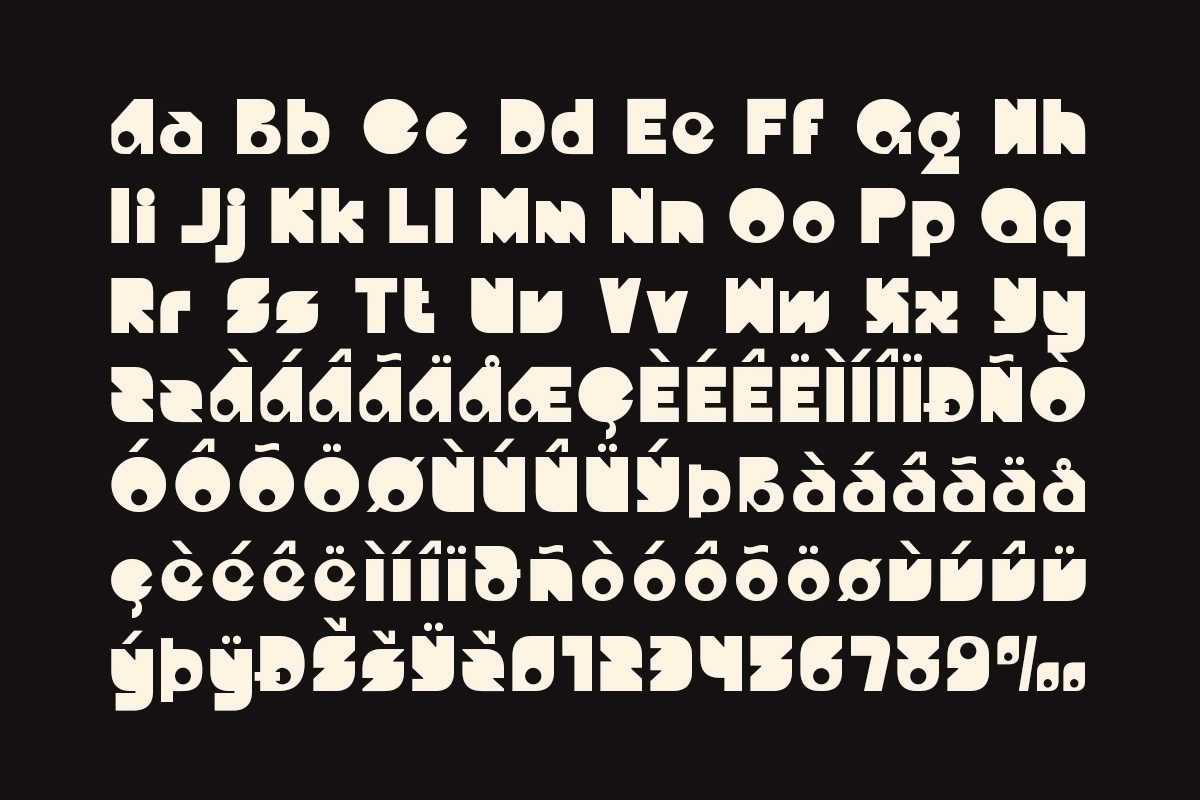 Gagire - Playful Chunky Food Font