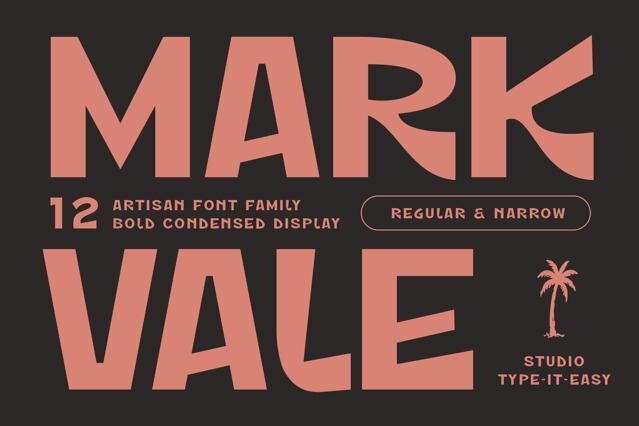 ST Markvale – Bold Rough Display Font Family