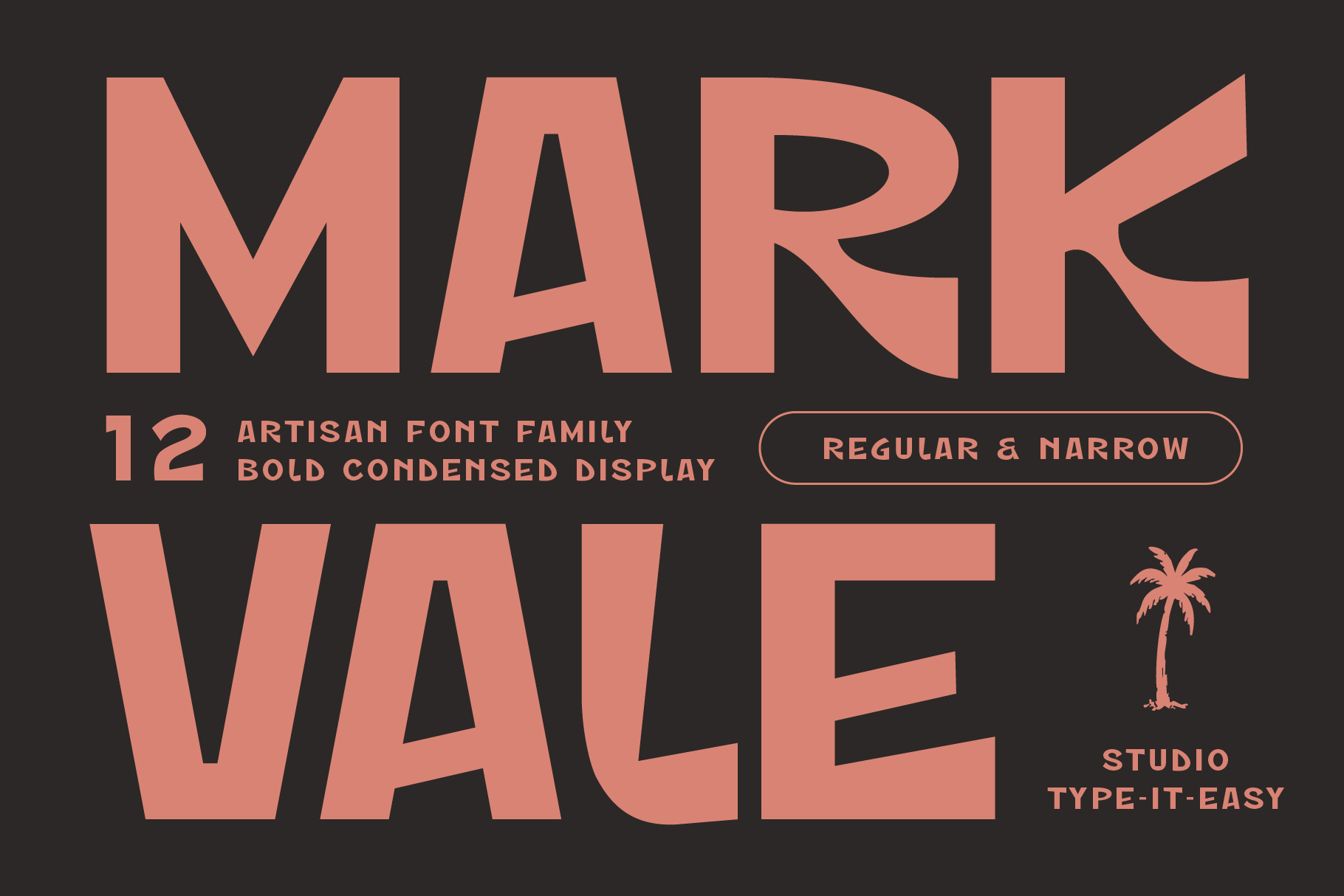 ST Markvale – Bold Rough Display Font Family