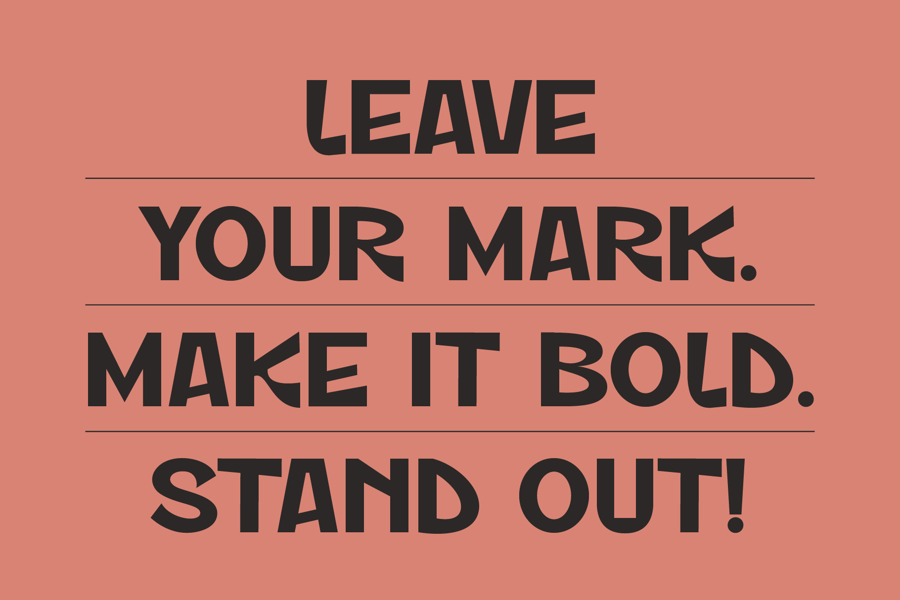 ST Markvale – Bold Rough Display Font Family
