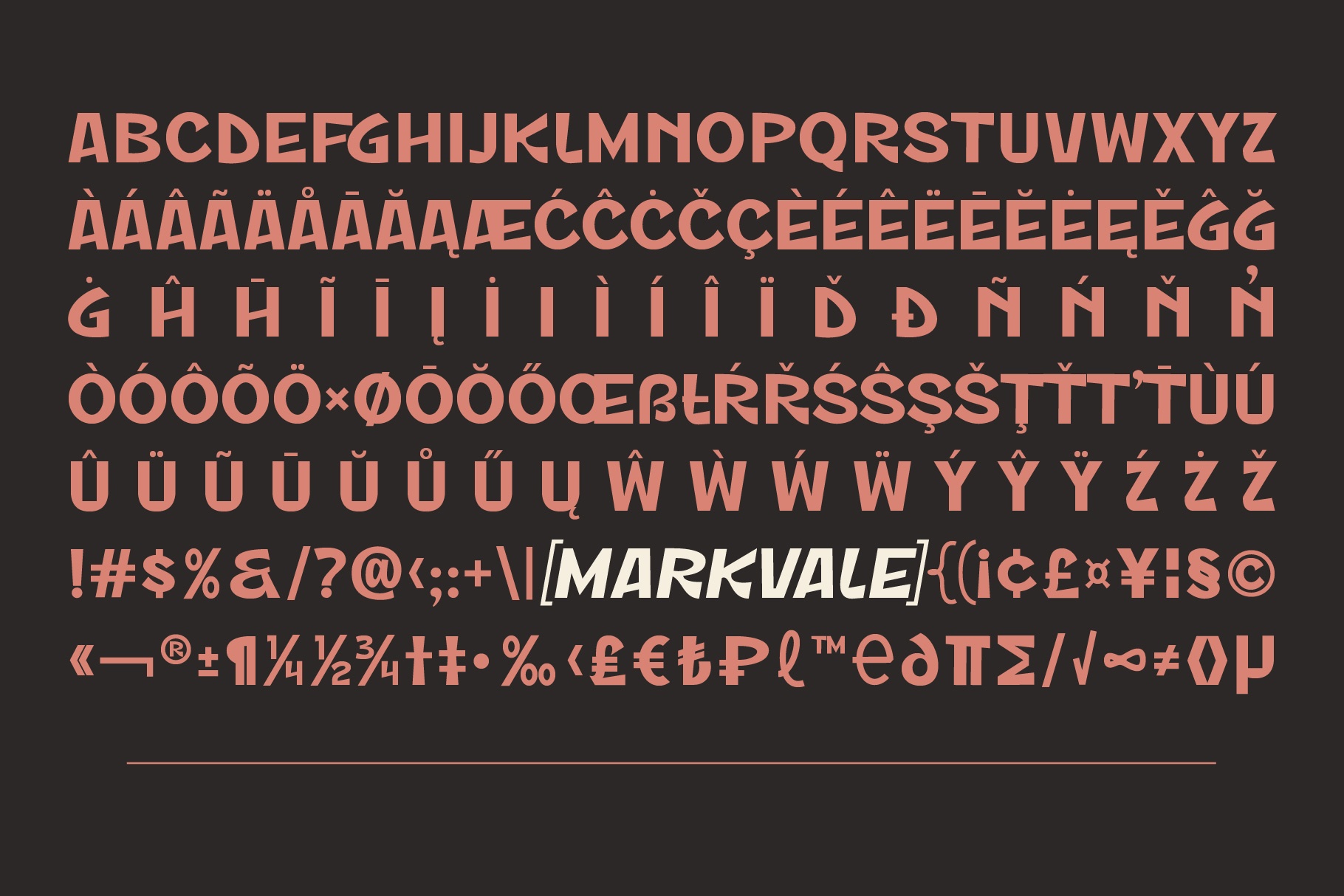 ST Markvale – Bold Rough Display Font Family
