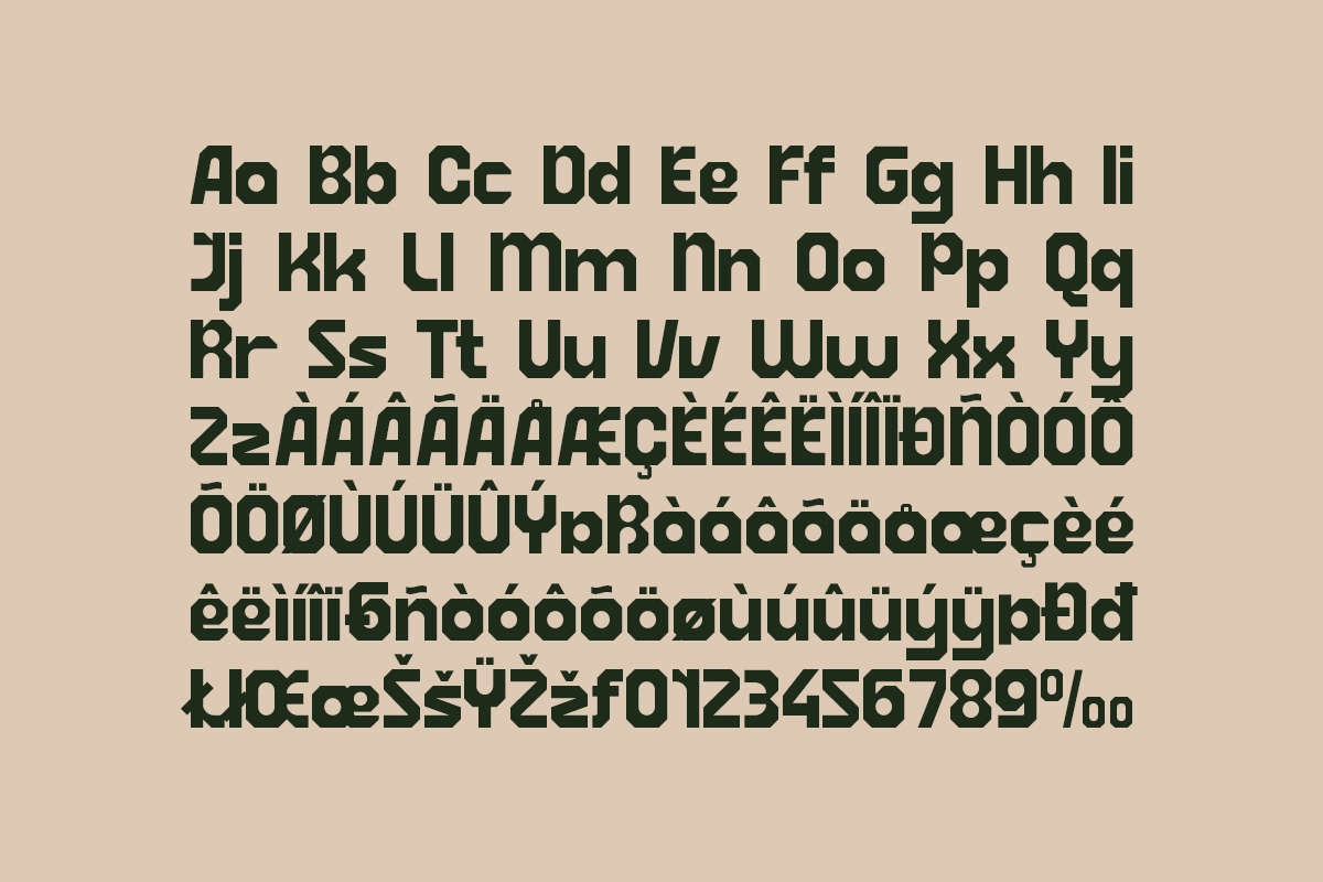 Boilas - Bold Geometric Display Font