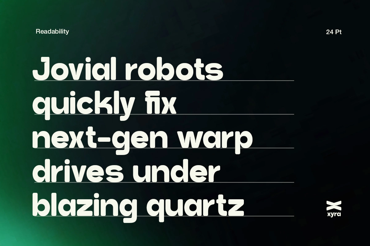 Noffixa - Rounded Geometric Tech Font