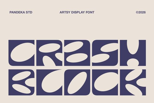 Crash Block - Groovy Modular Display Font