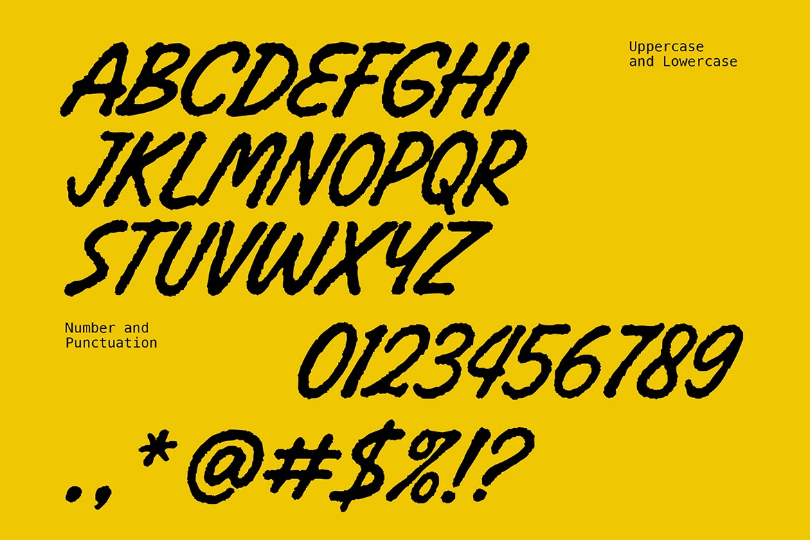 Cheria - Rough Handcrafted Brush Font
