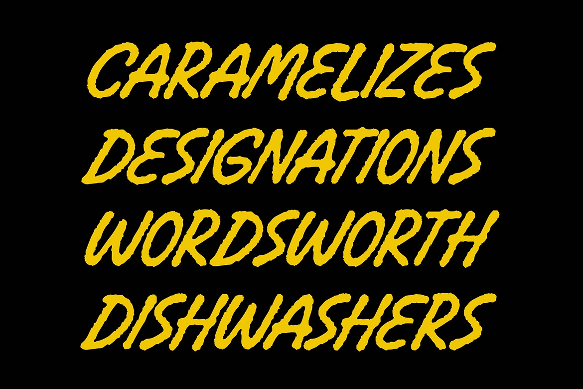 Cheria - Rough Handcrafted Brush Font