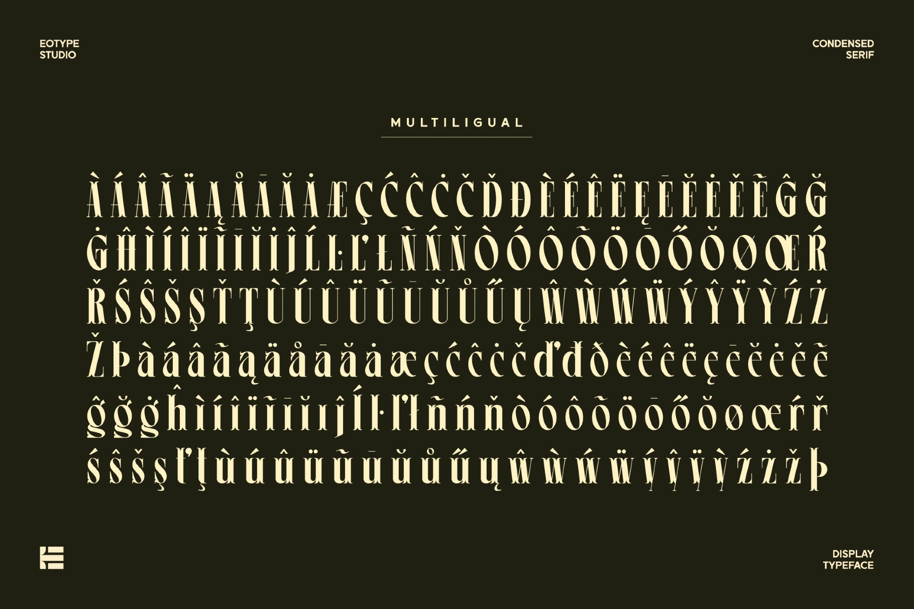 Leonice - Elegant Condensed Serif Font