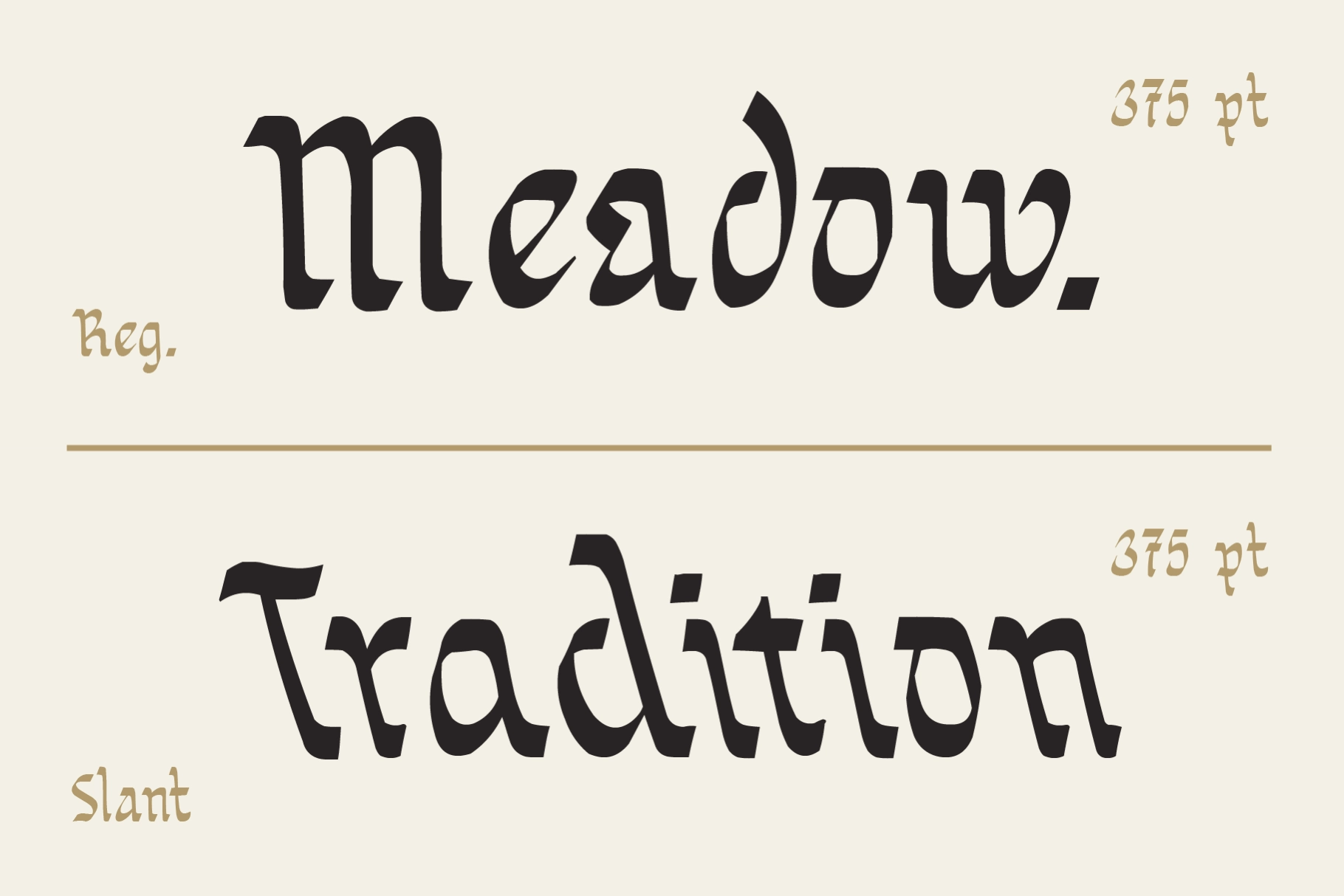 Sortvane - Handcrafted Blackletter Display Font