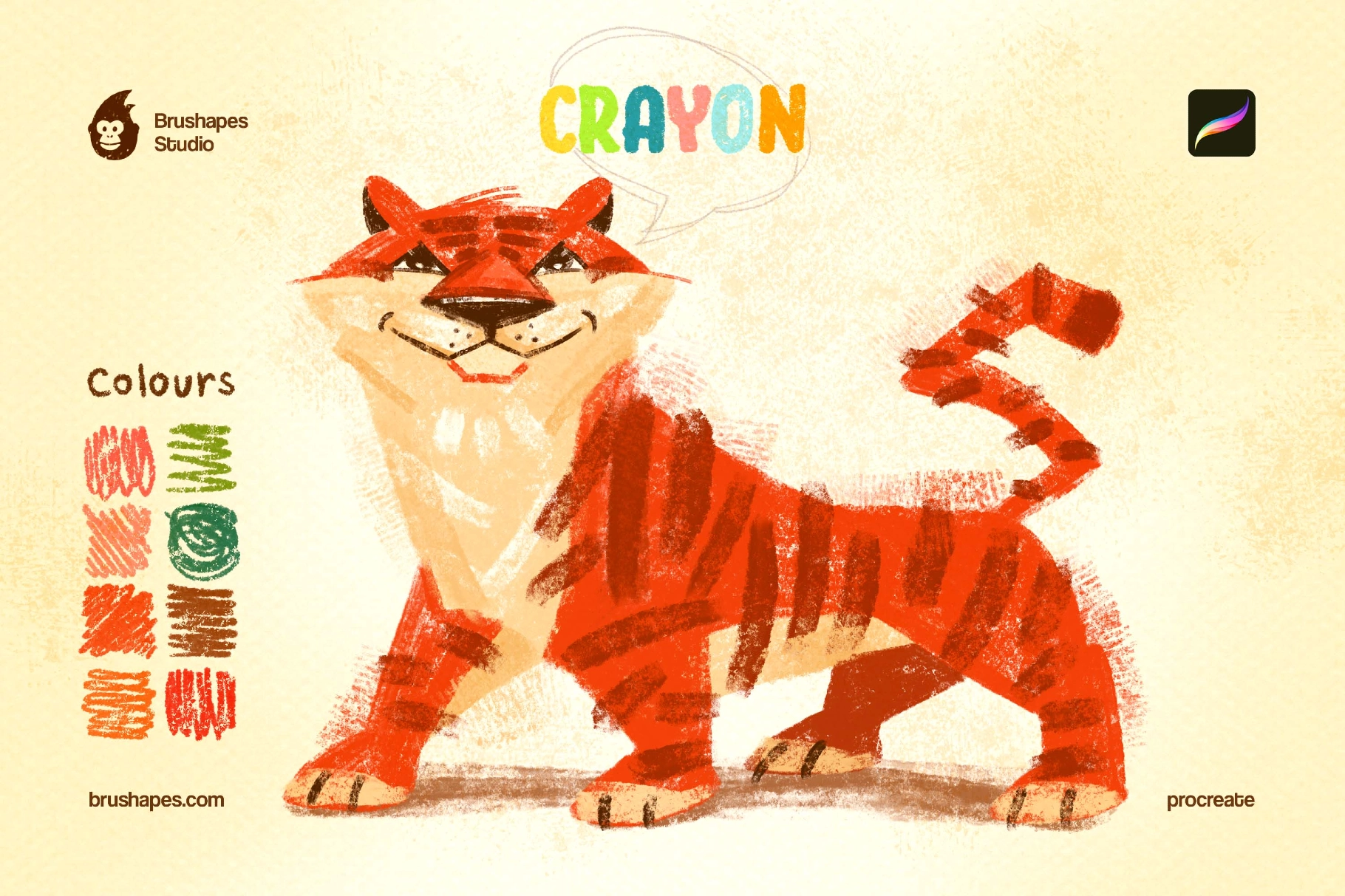 Joyful Crayon Procreate Brushes