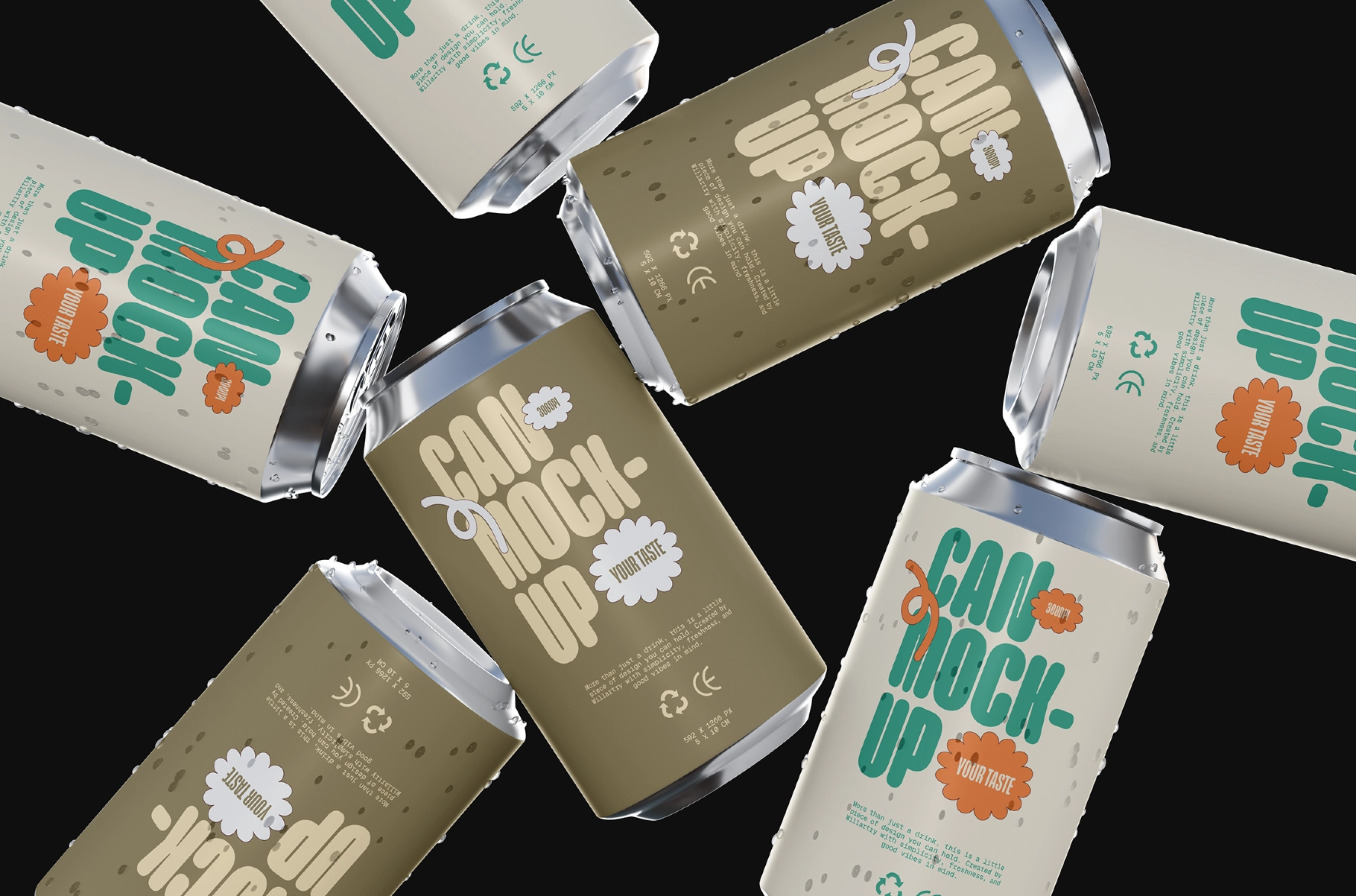 Drink Can Packaging Mockup