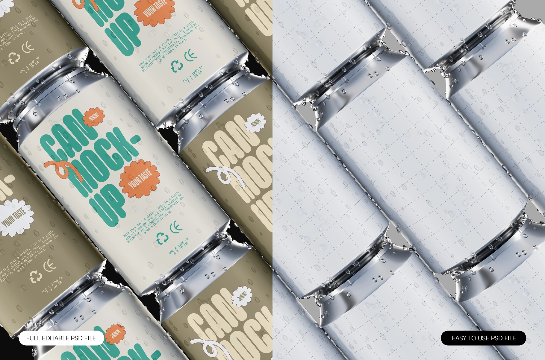 Drink Can Packaging Mockup