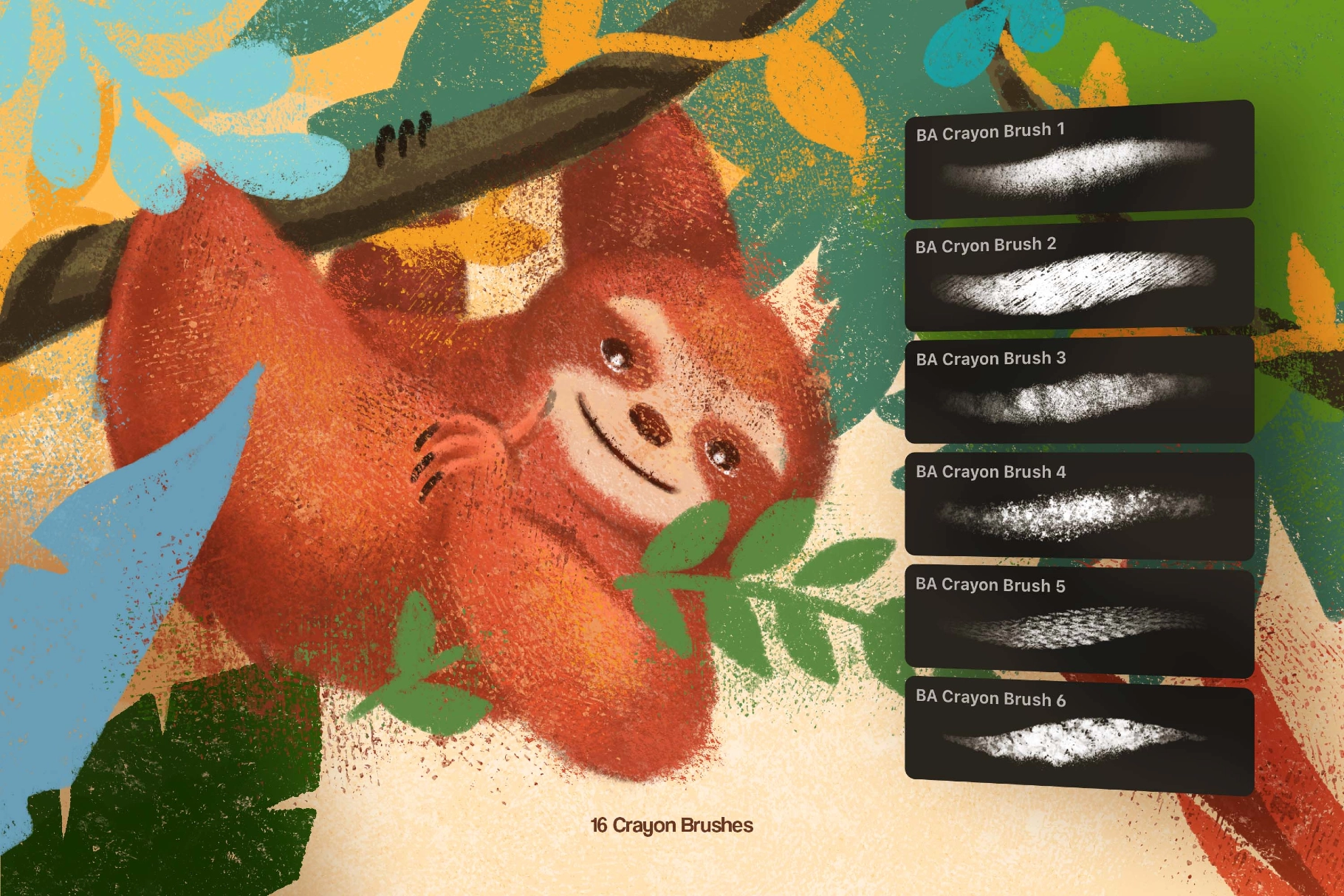 Joyful Crayon Clip Studio Brushes