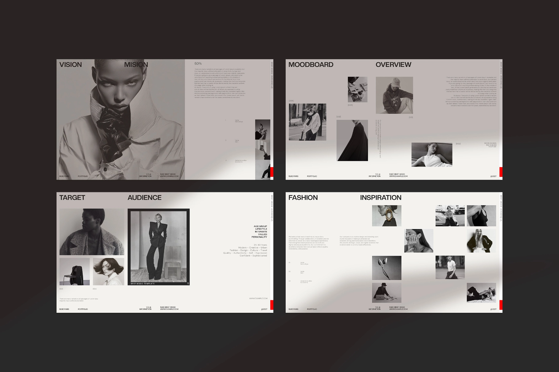 RUBE - Fashion Brief Presentation Template