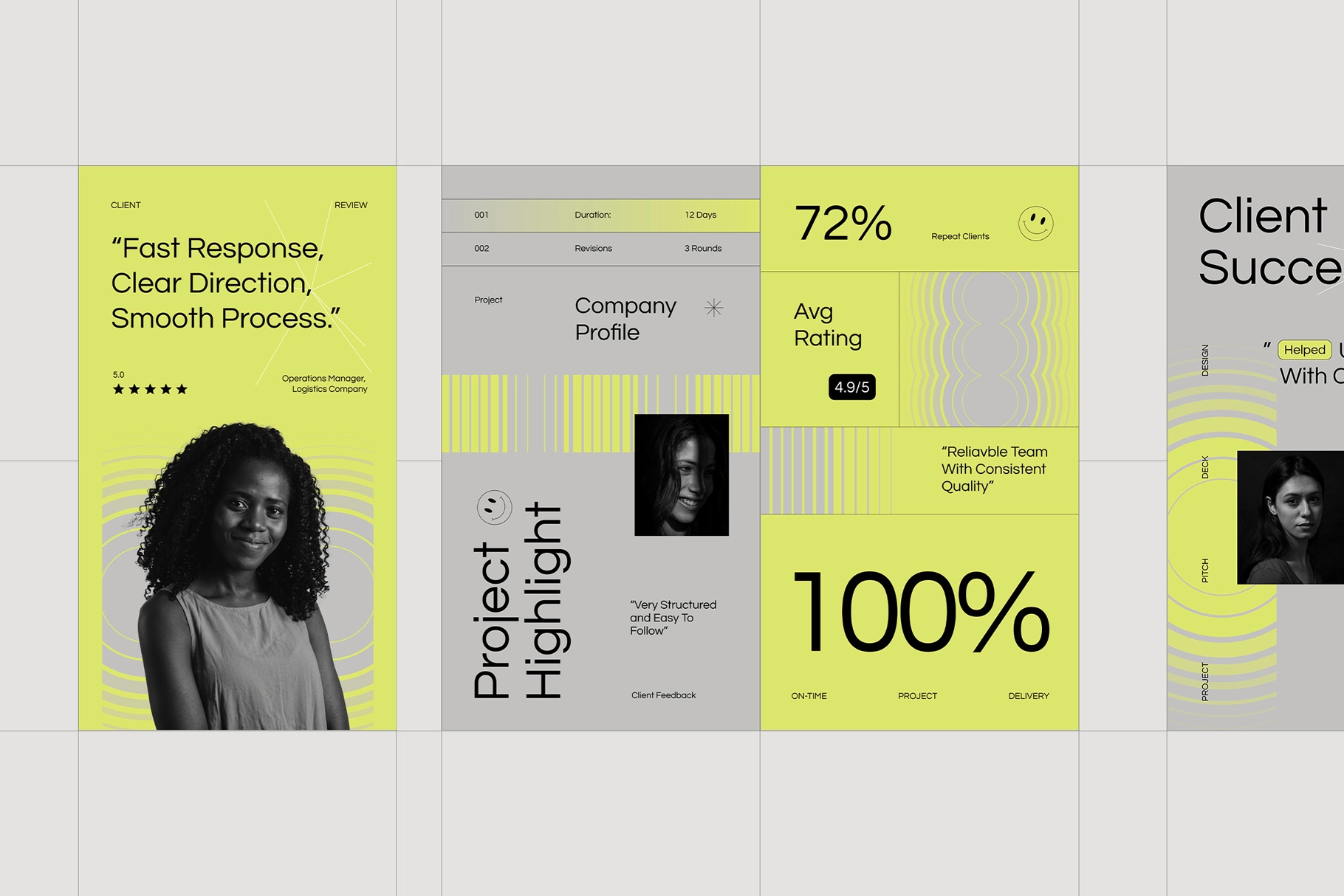 Client Testimonial Instagram Pack - Adobe Template