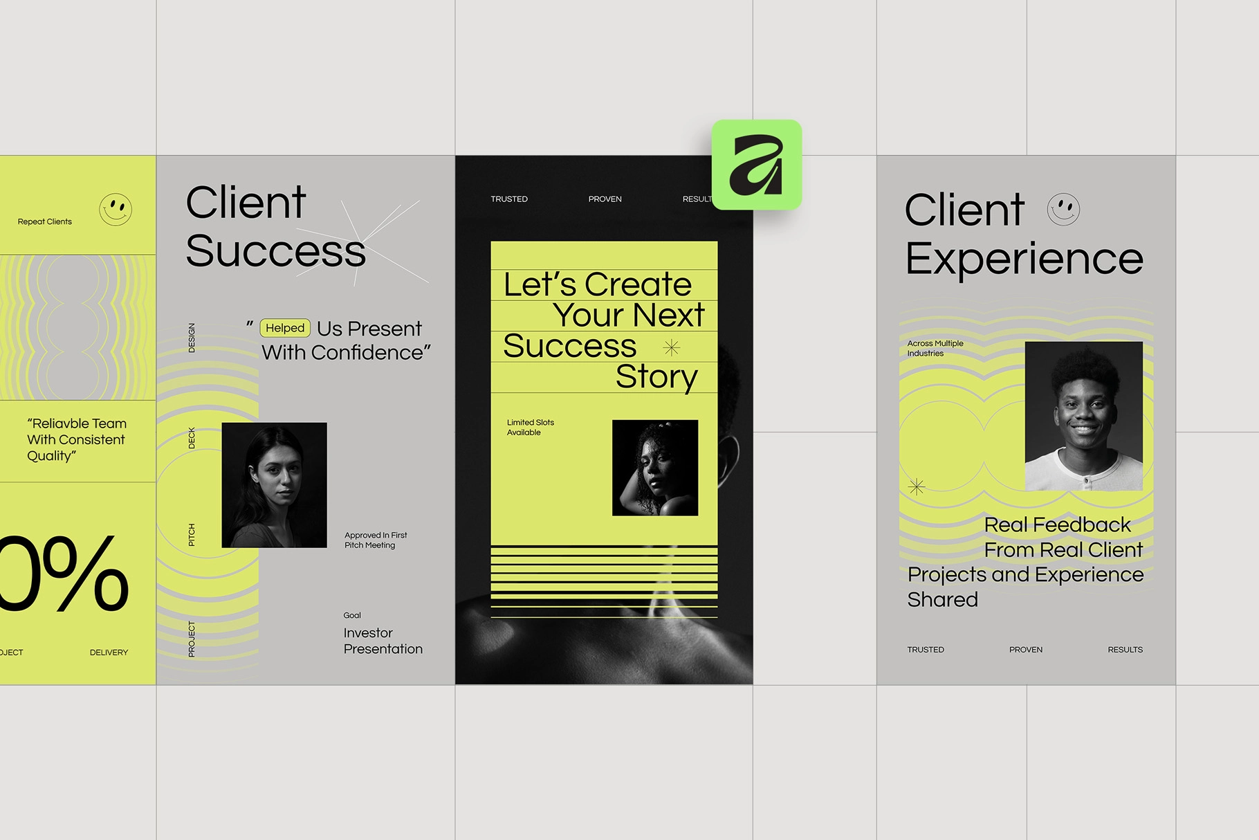 Client Testimonial Instagram Pack for Affinity
