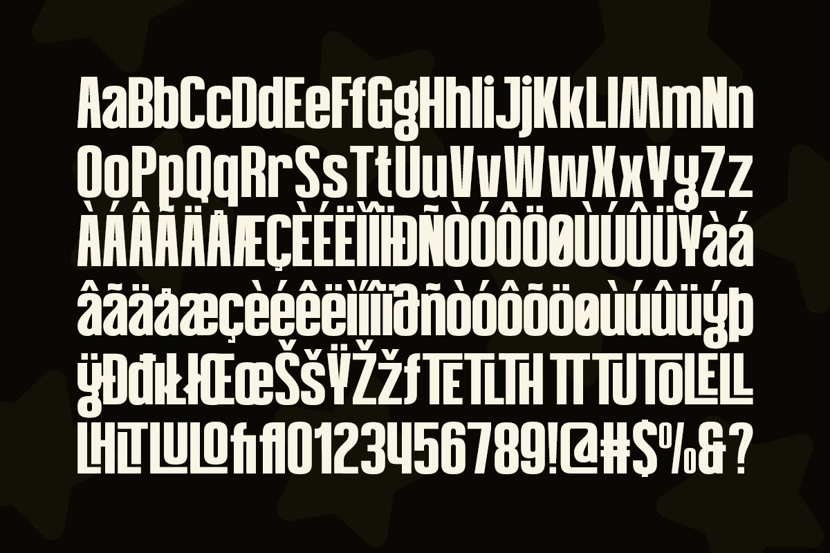 Negial - Condensed Display Font