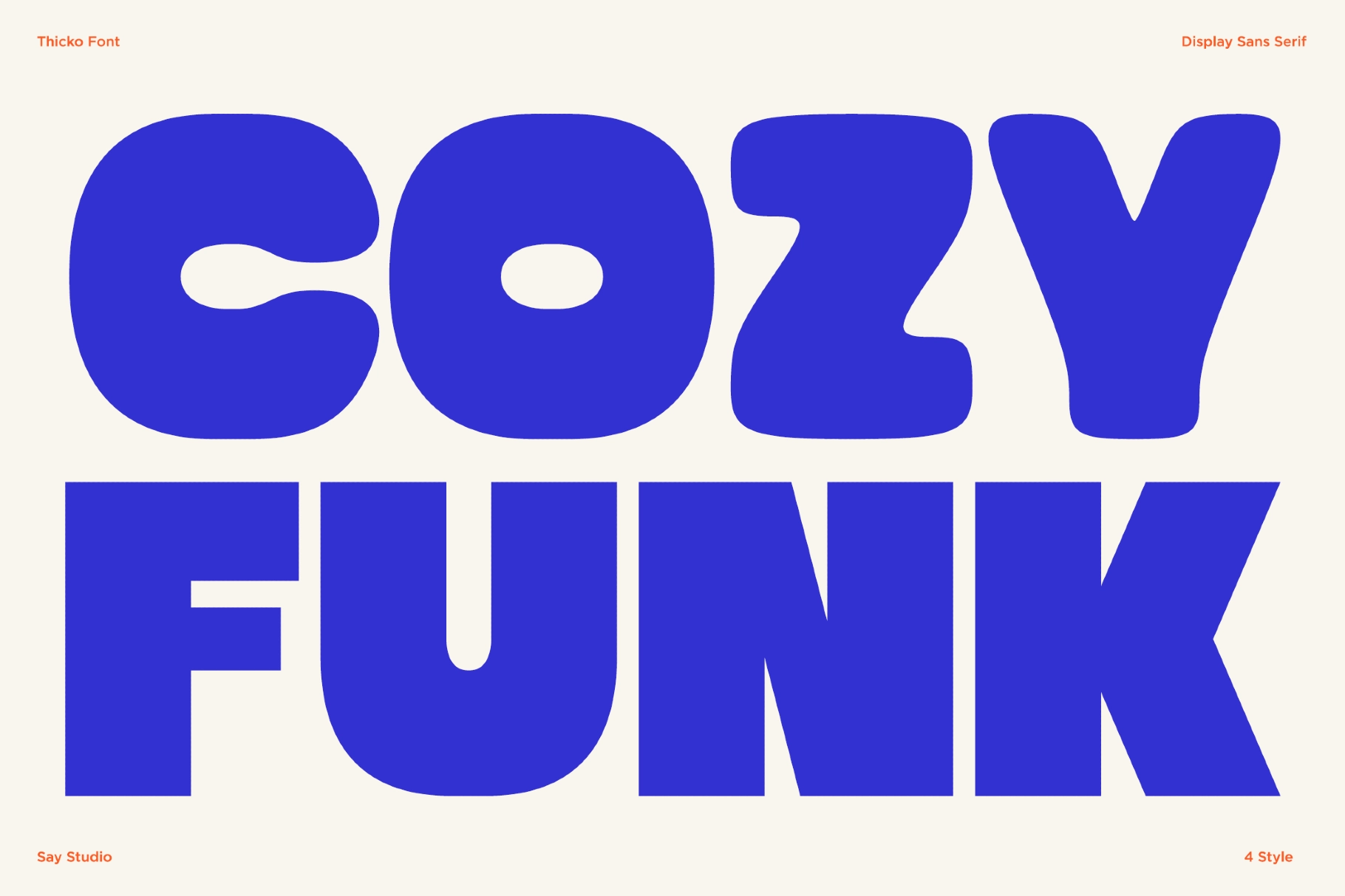 Thicko - Bold Chunky Font