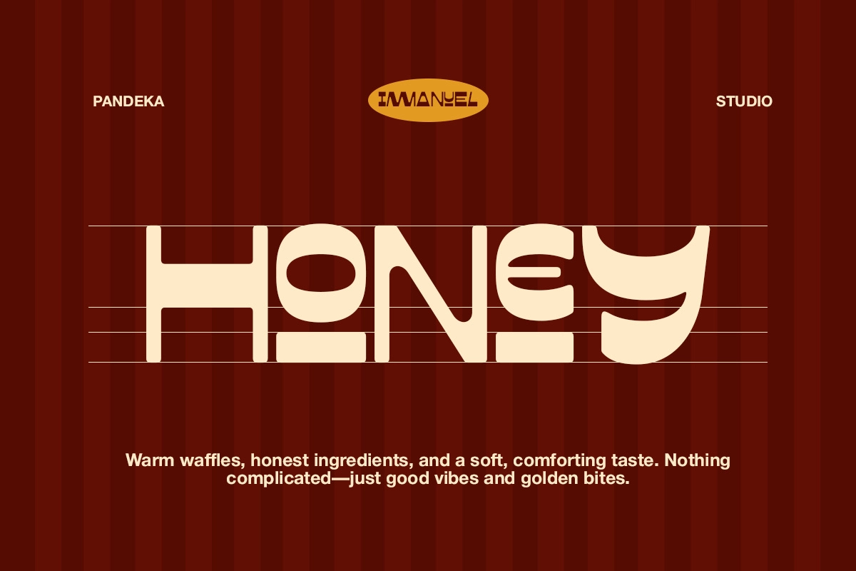 Immanuel - Retro Reverse Food Font
