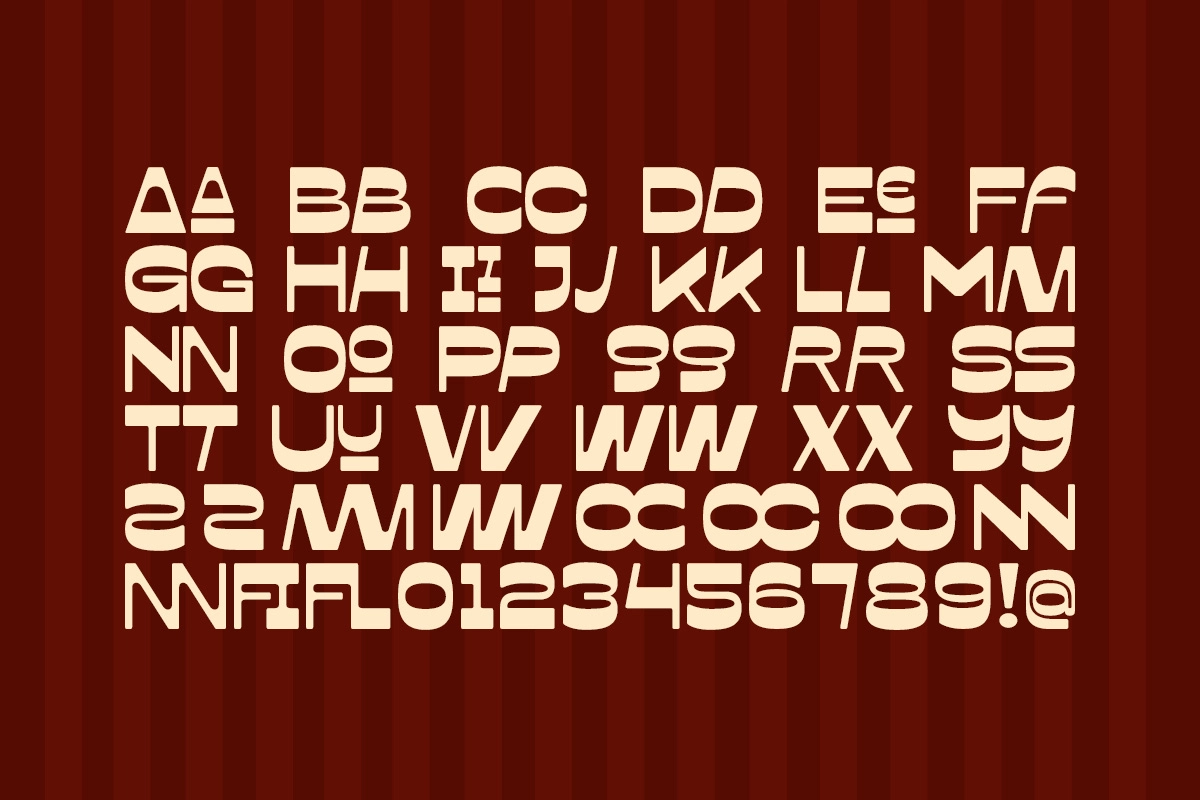Immanuel - Retro Reverse Food Font