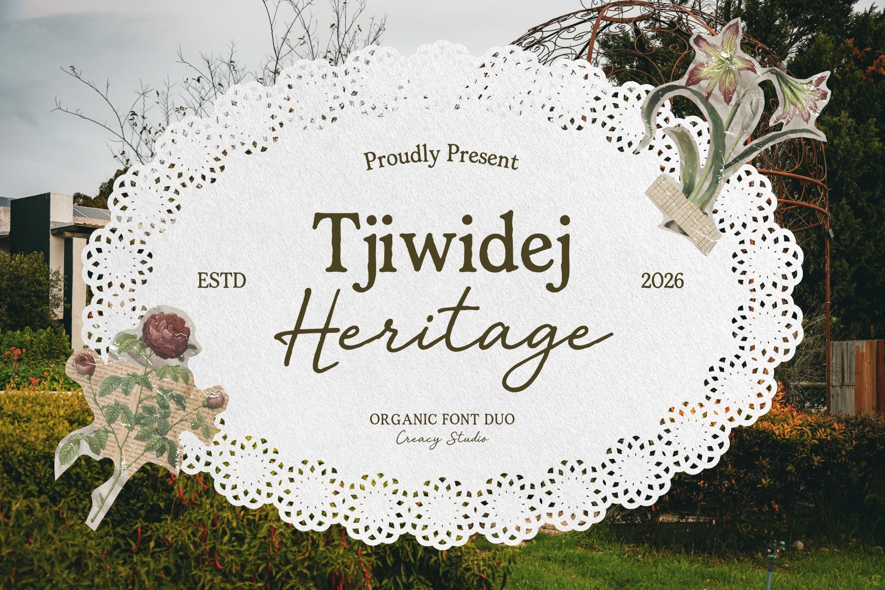 Tjiwidej Heritage – Serif & Script Font Duo
