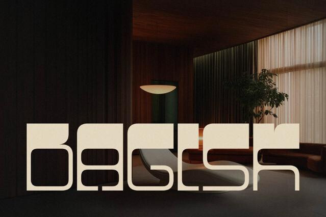 Bagisk - Geometric Display Font
